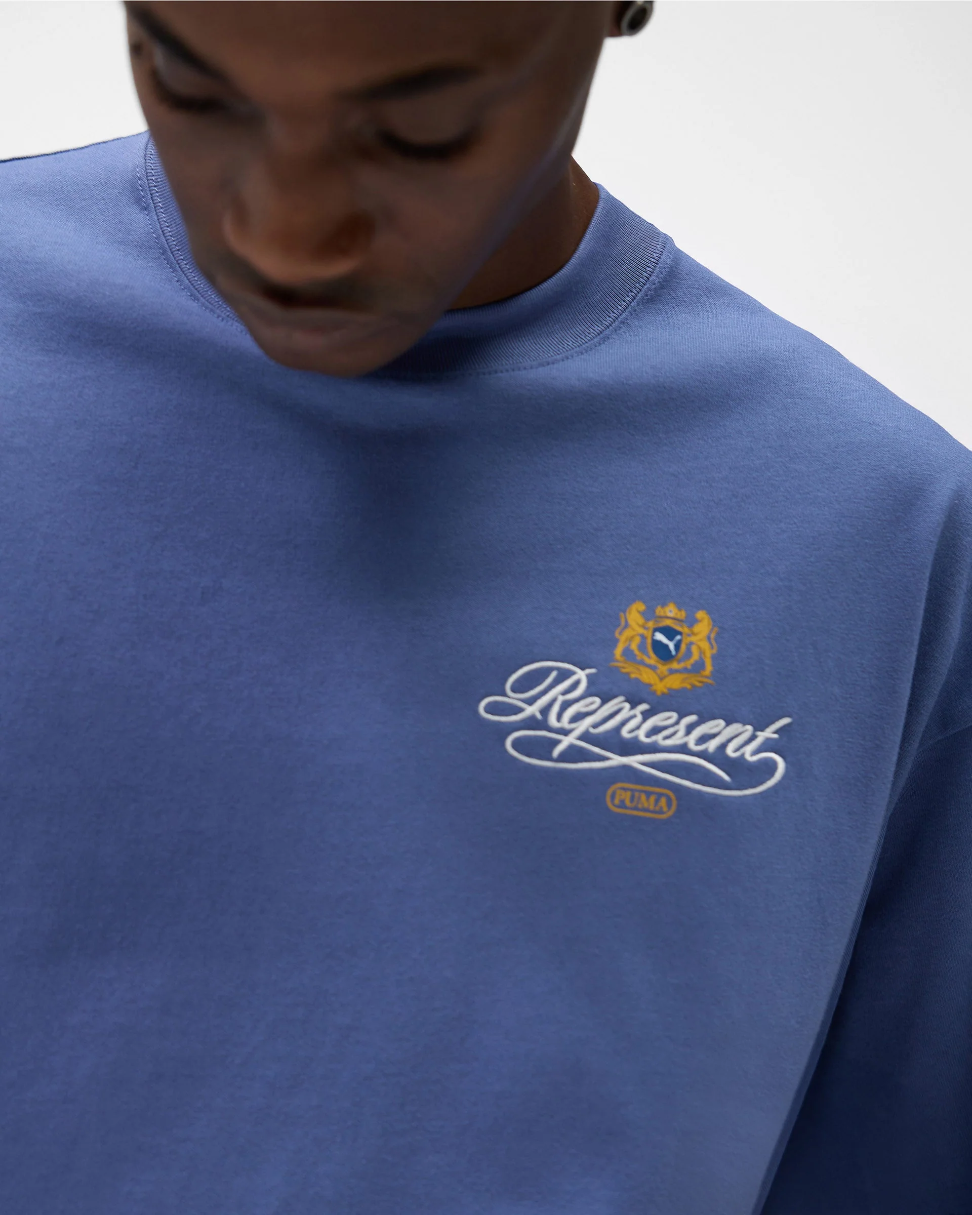Represent X Puma Graphic T-Shirt - Blue Dusk - Image 6