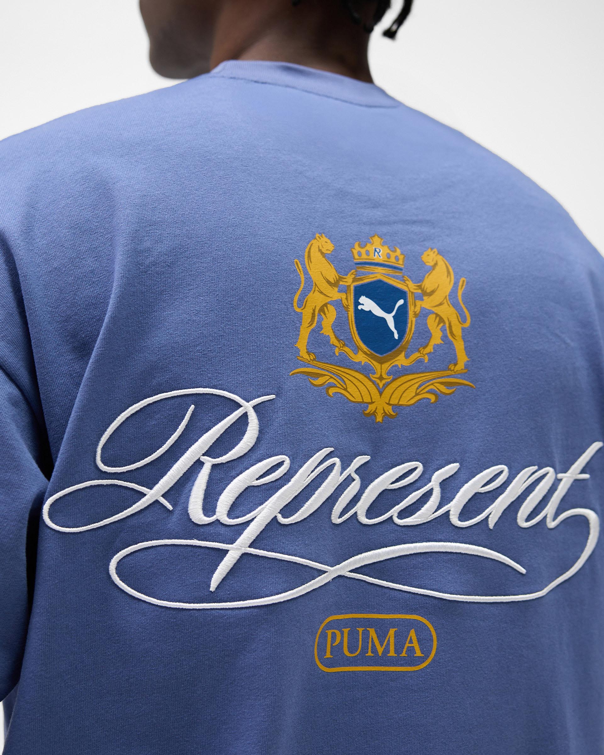 Represent X Puma Graphic T-Shirt - Blue Dusk - Image 7