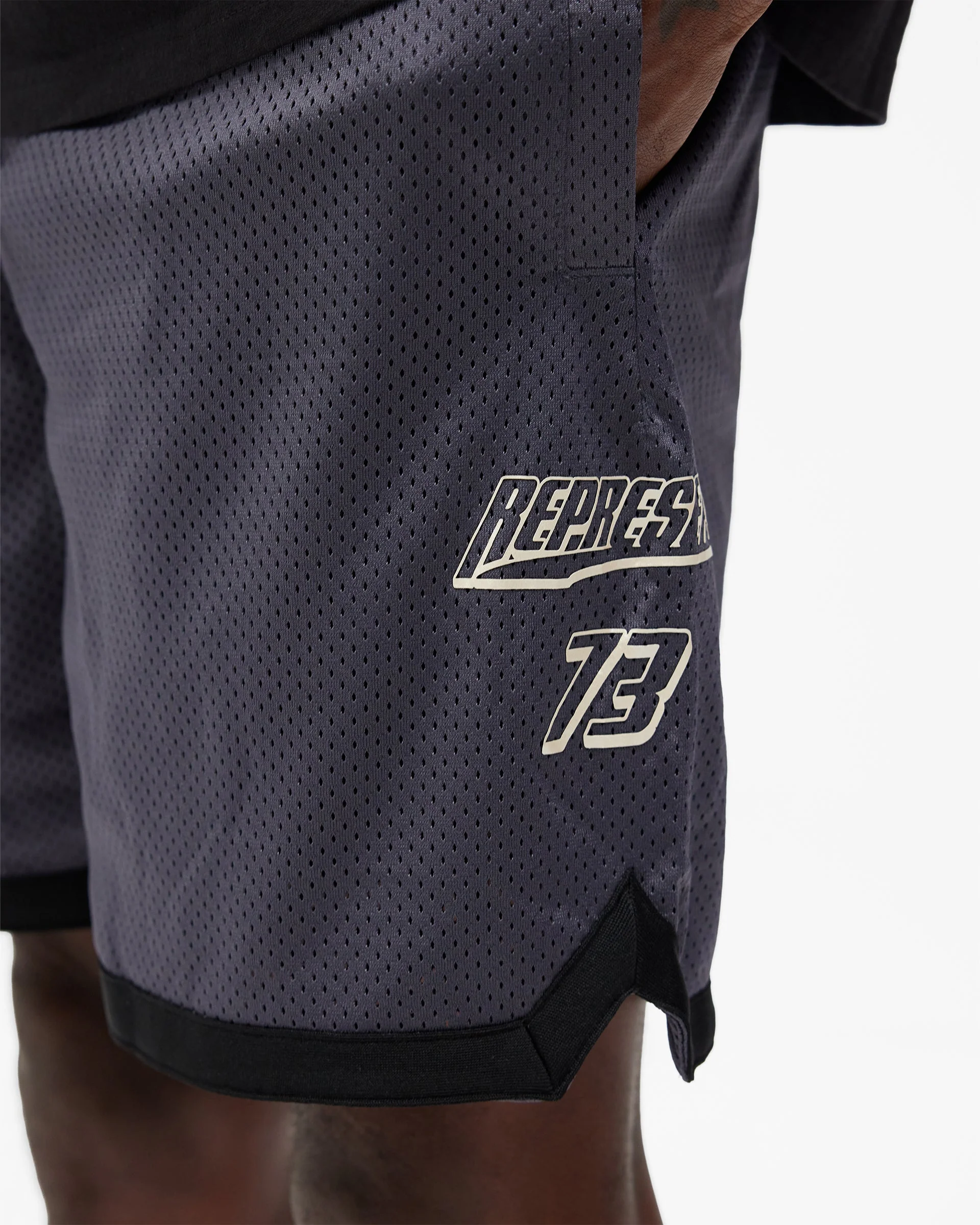 Represent X Puma Shorts - Galactic Grey - Image 6