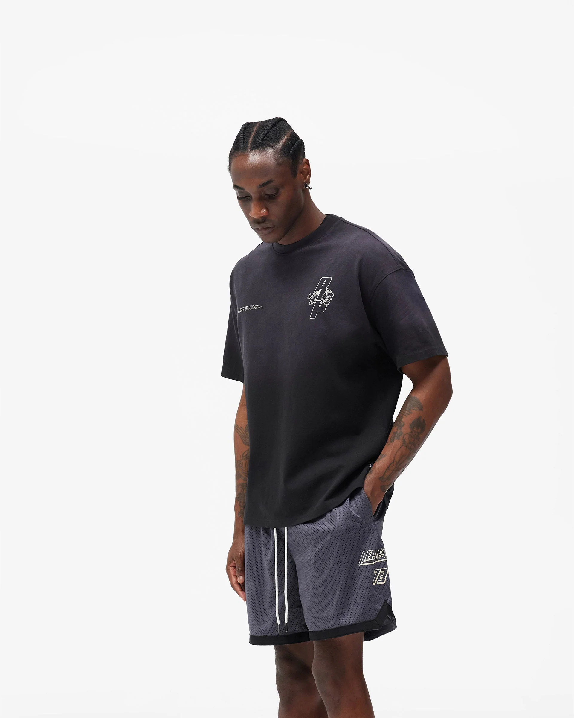 Represent X Puma T-Shirt - Puma Black - Image 4