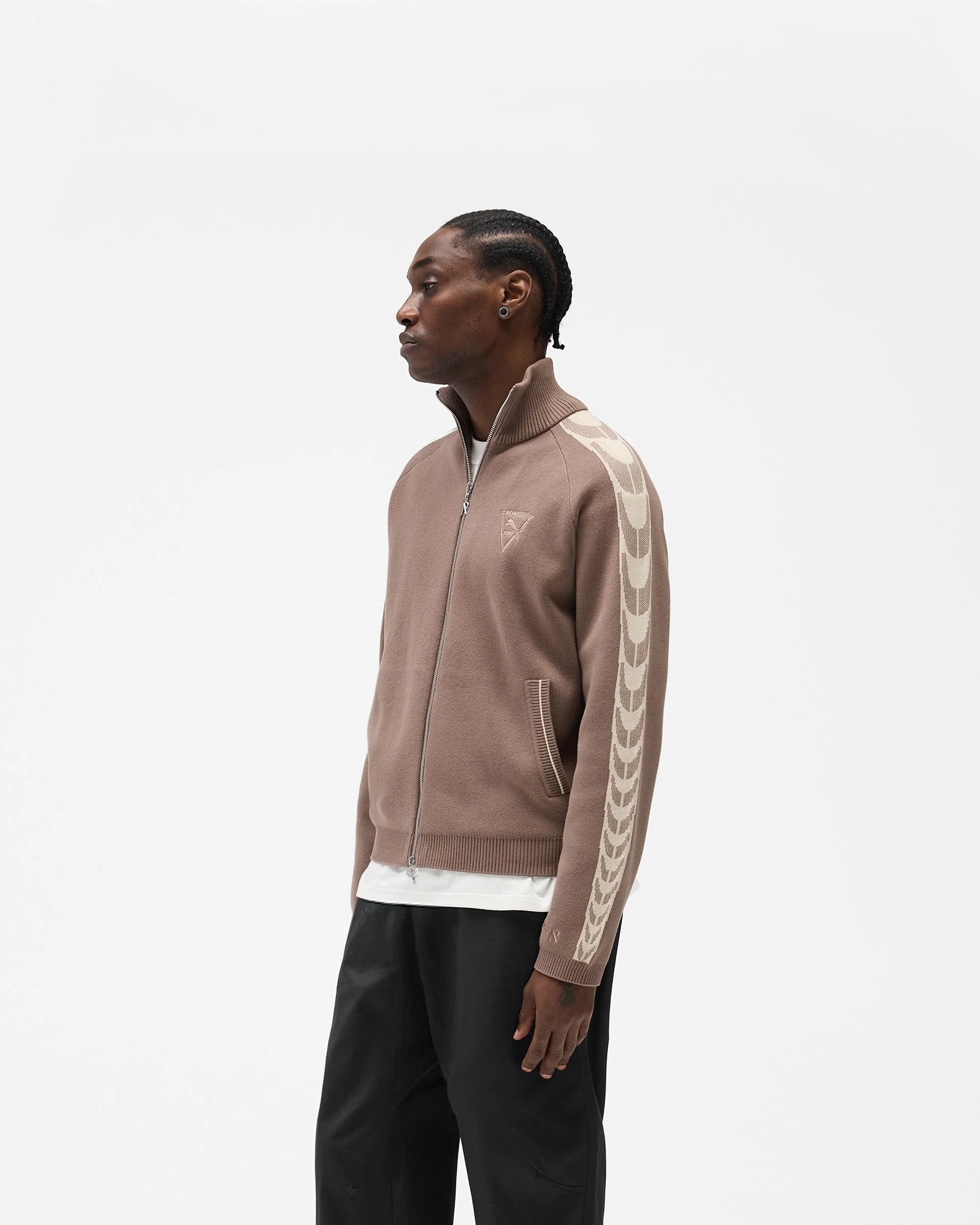 Represent X Puma T7 Knit Jacket - Pine Bark - Image 4