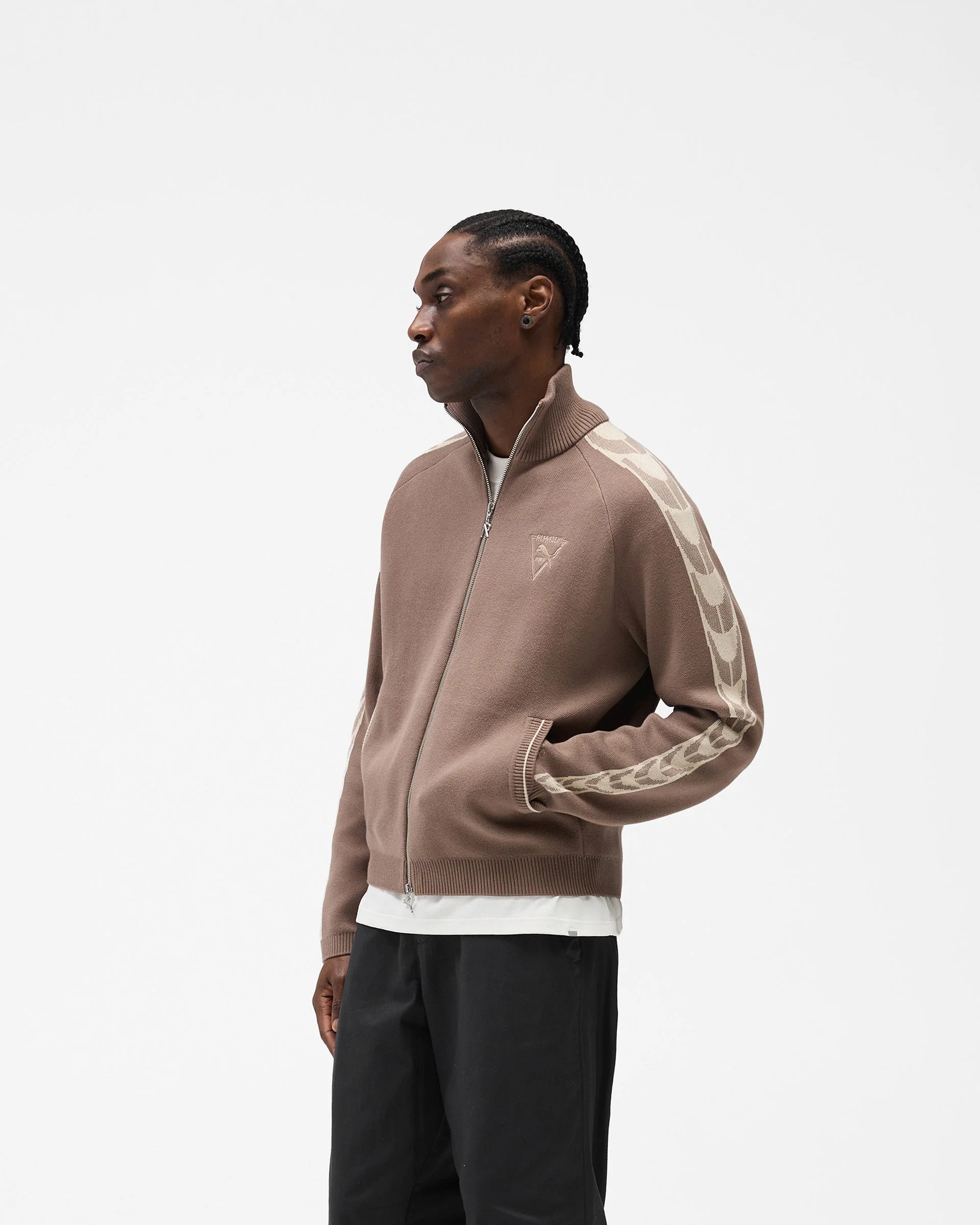 Represent X Puma T7 Knit Jacket - Pine Bark - Image 5