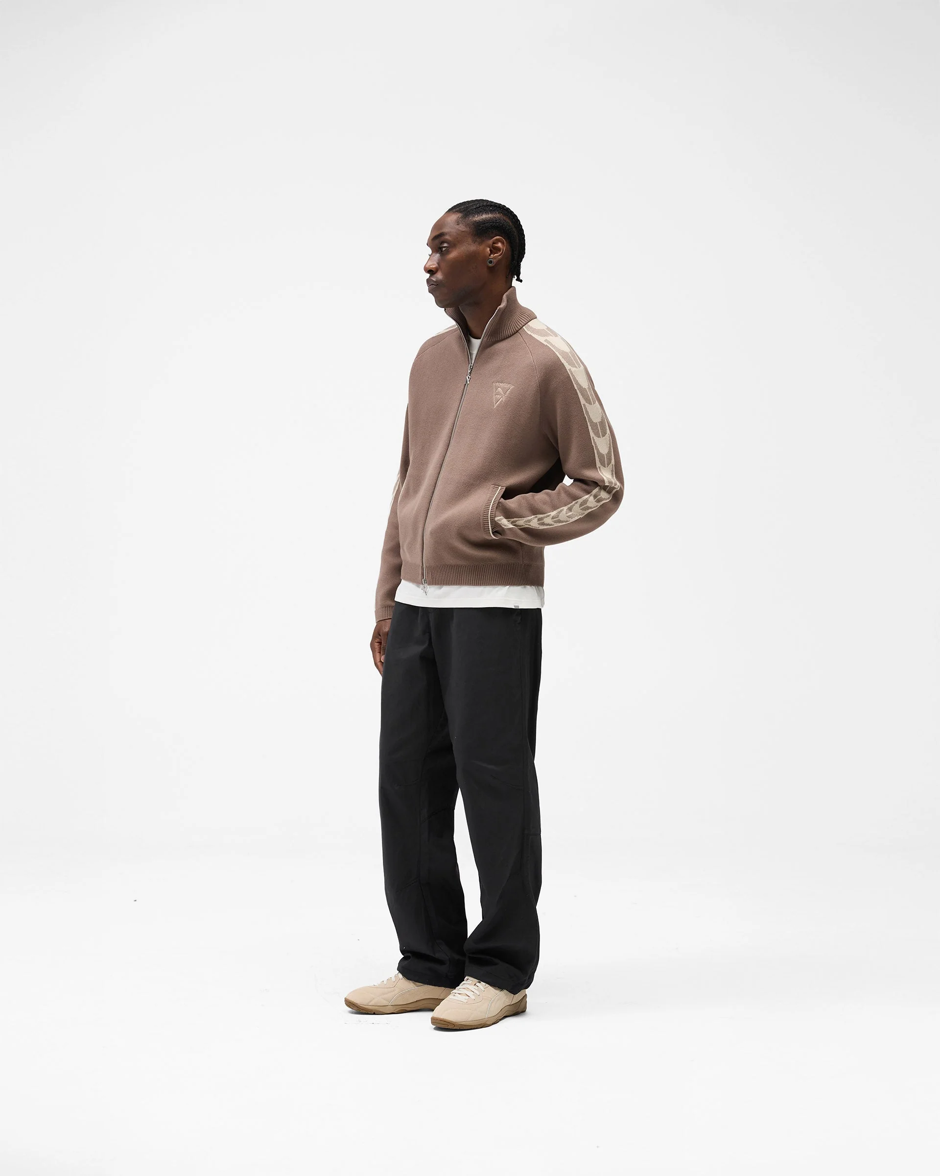 Represent X Puma T7 Knit Jacket - Pine Bark - Image 8