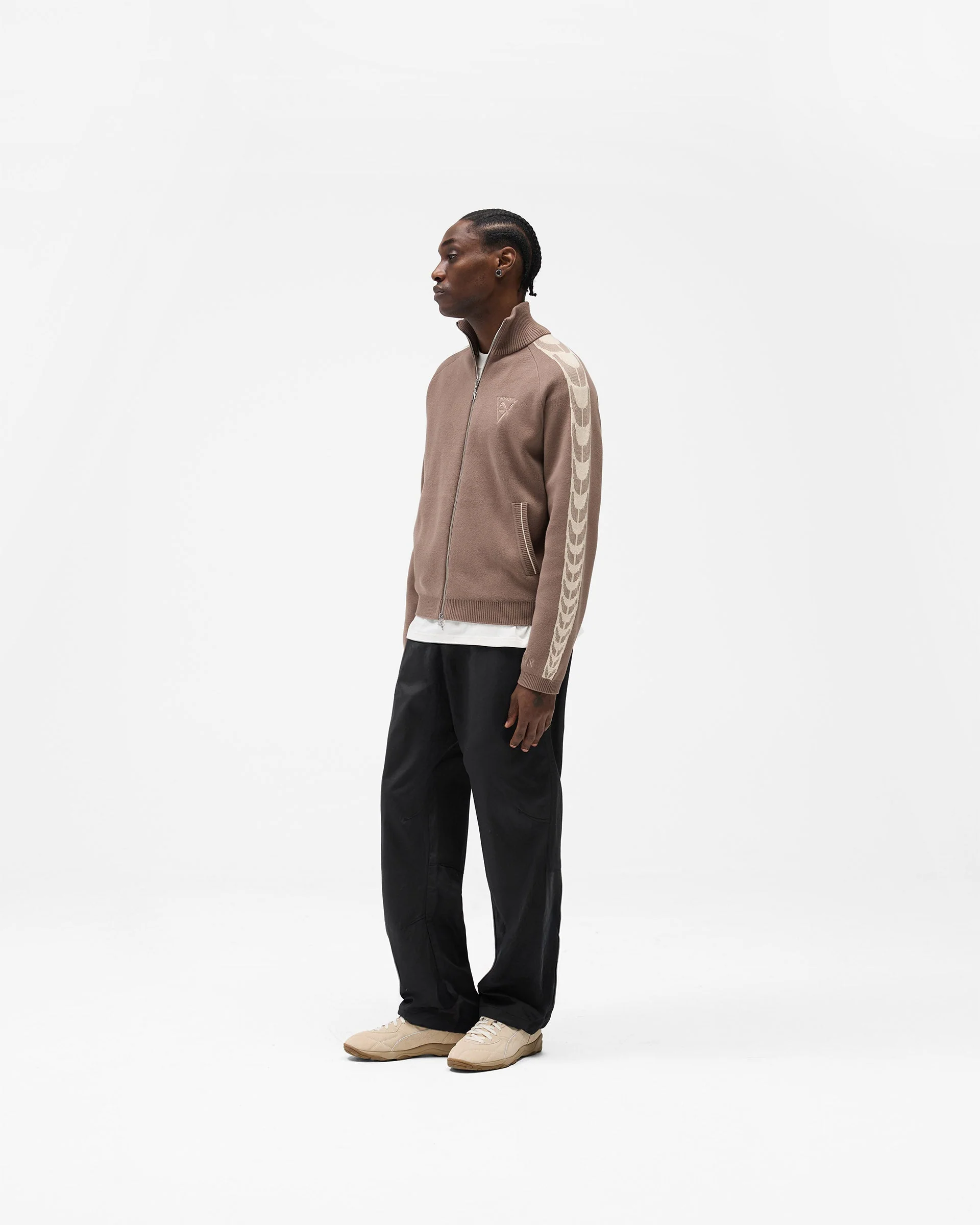 Represent X Puma T7 Knit Jacket - Pine Bark - Image 9