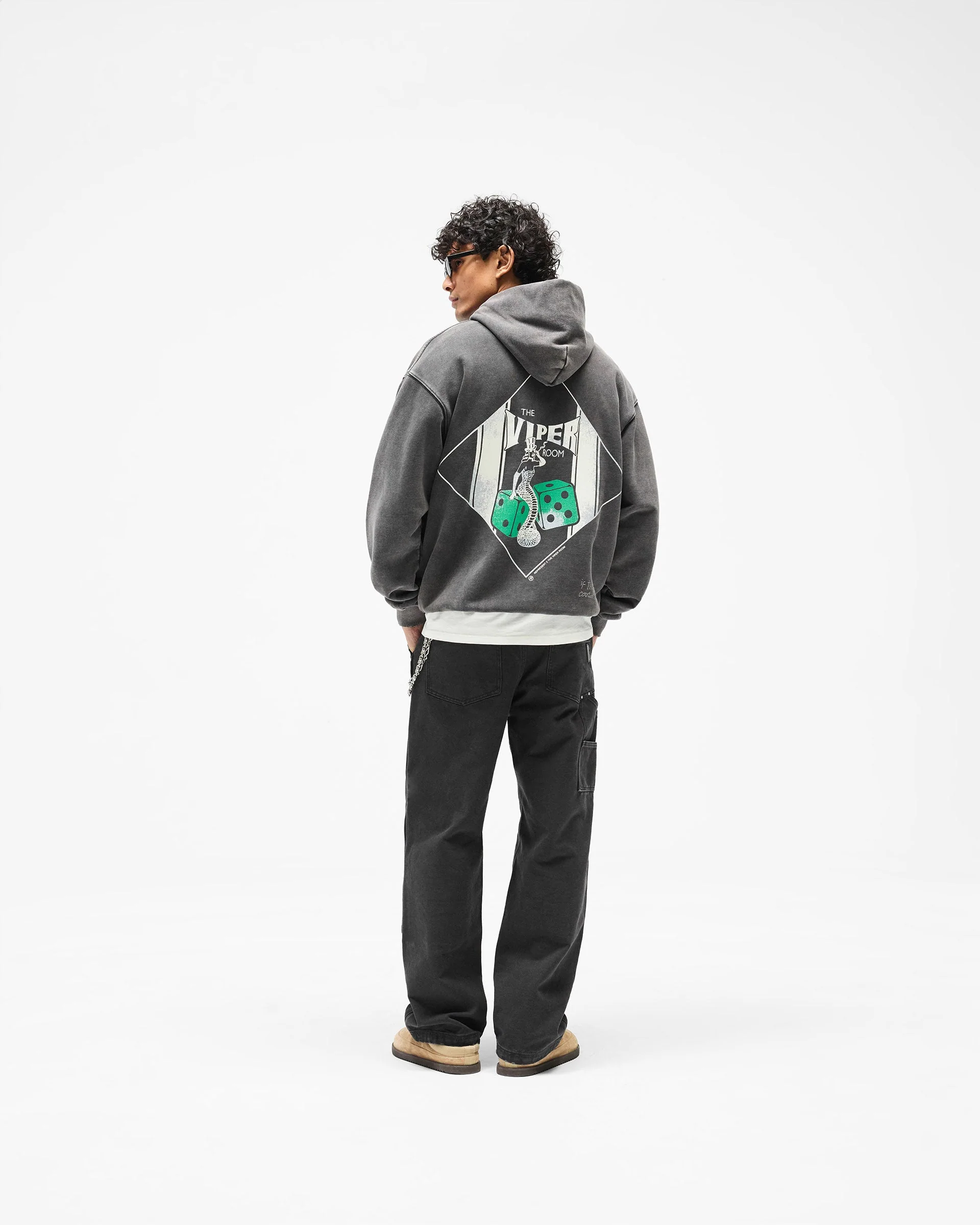 Represent x The Viper Room Dice Hoodie - Vintage Grey - Image 10