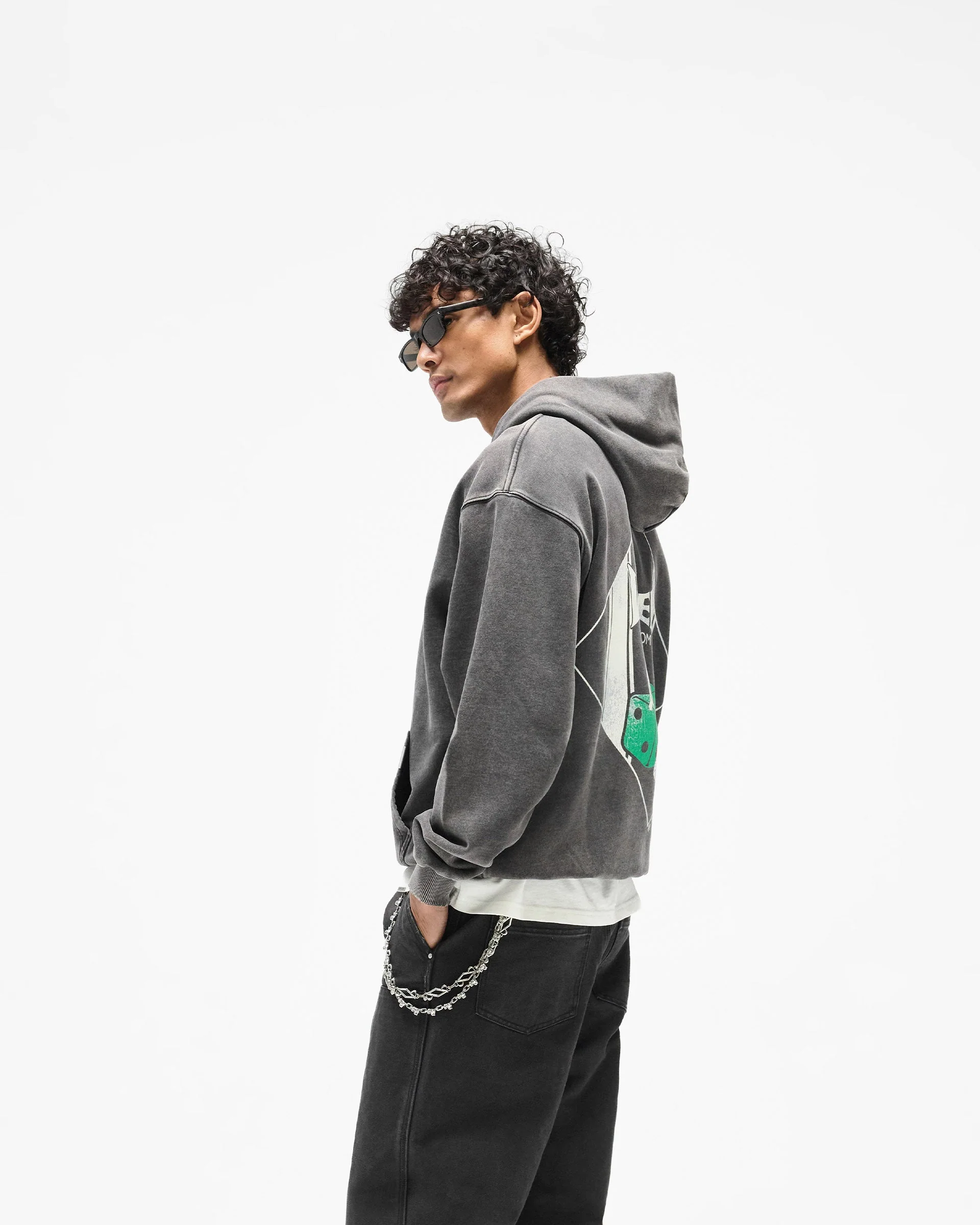 Represent x The Viper Room Dice Hoodie - Vintage Grey - Image 4