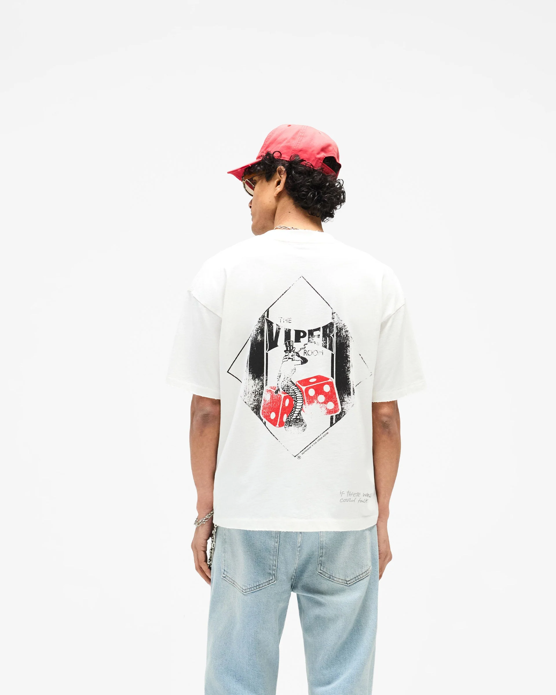 Represent x The Viper Room Dice T-Shirt - Flat White - Image 6