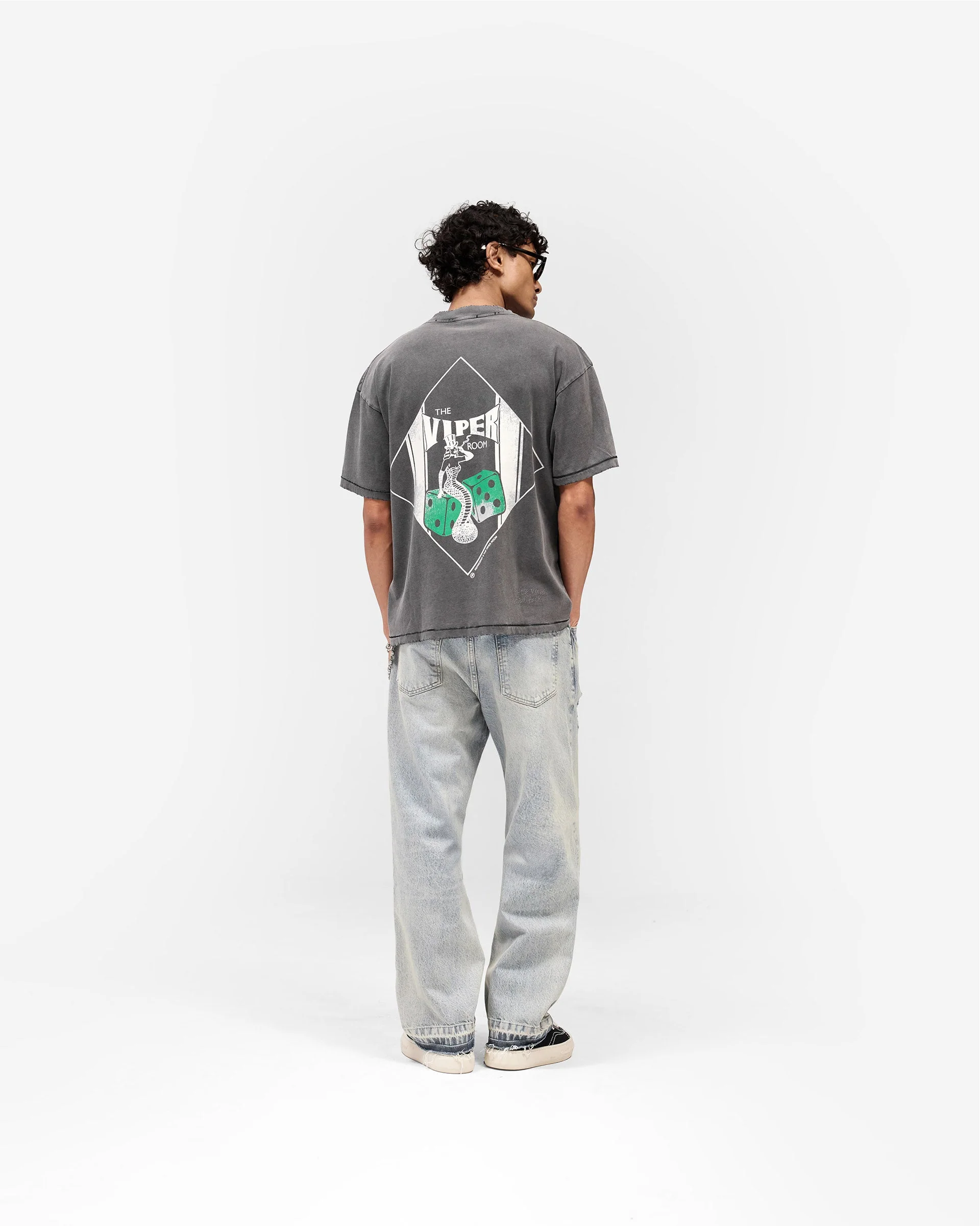 Represent x The Viper Room Dice T-Shirt - Vintage Grey - Image 10
