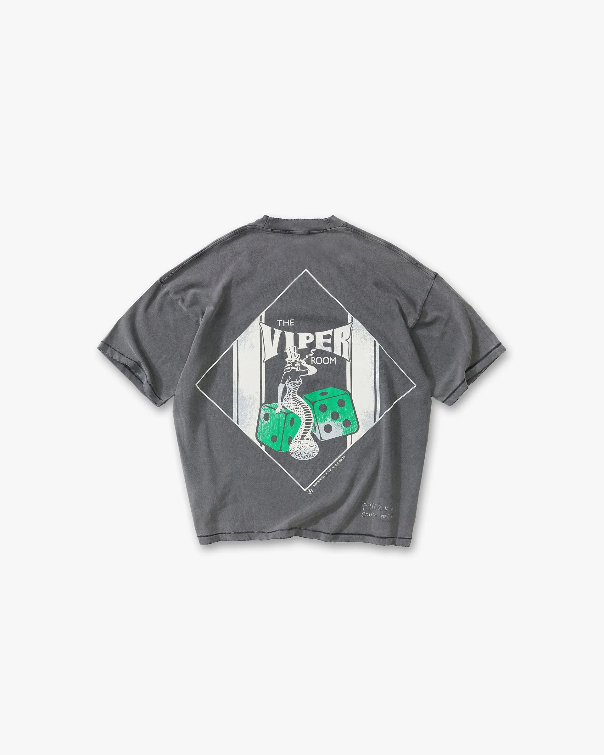 Represent x The Viper Room Dice T-Shirt - Vintage Grey - Image 2