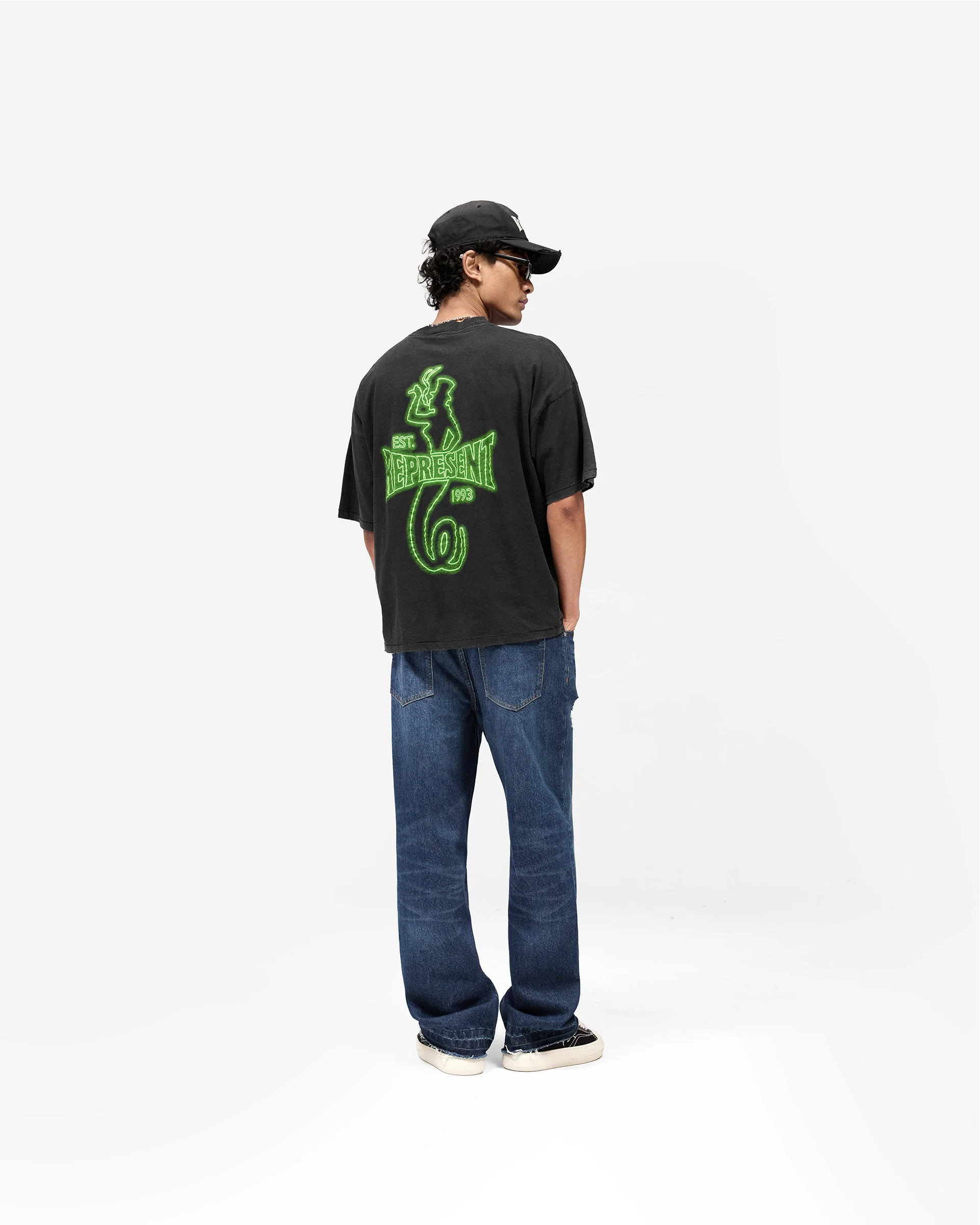 Represent x The Viper Room Glow T-Shirt - Vintage Black - Image 10