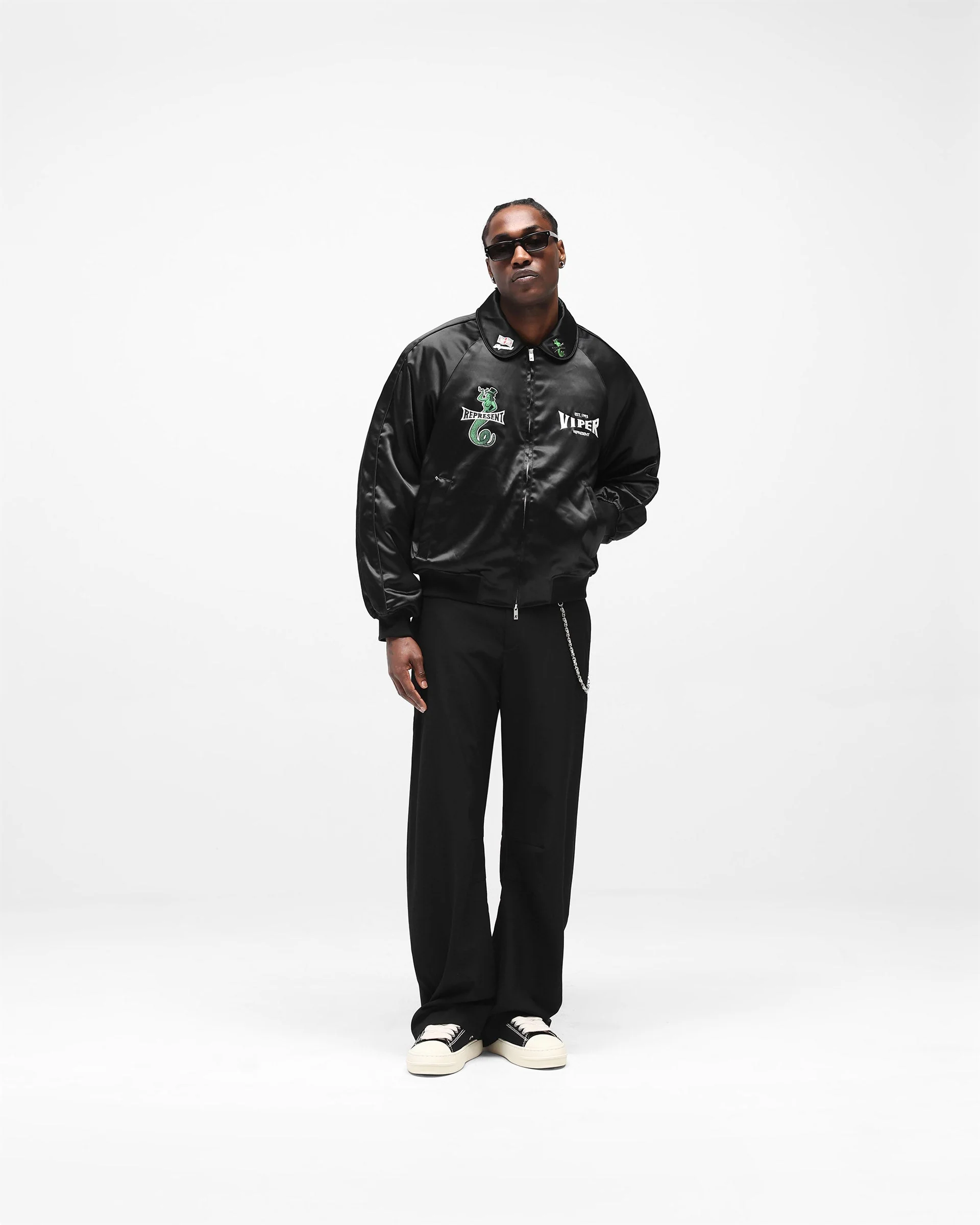 Represent x Viper Souvenir Jacket - Jet Black - Image 11