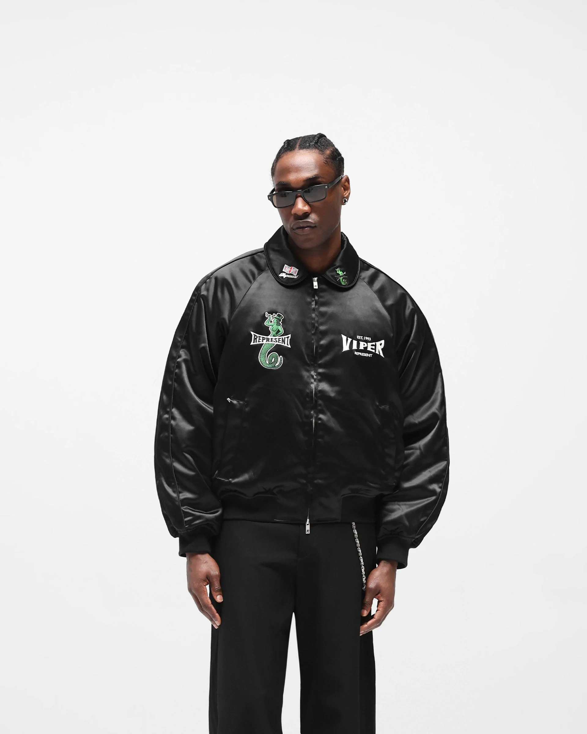 Represent x Viper Souvenir Jacket - Jet Black - Image 3