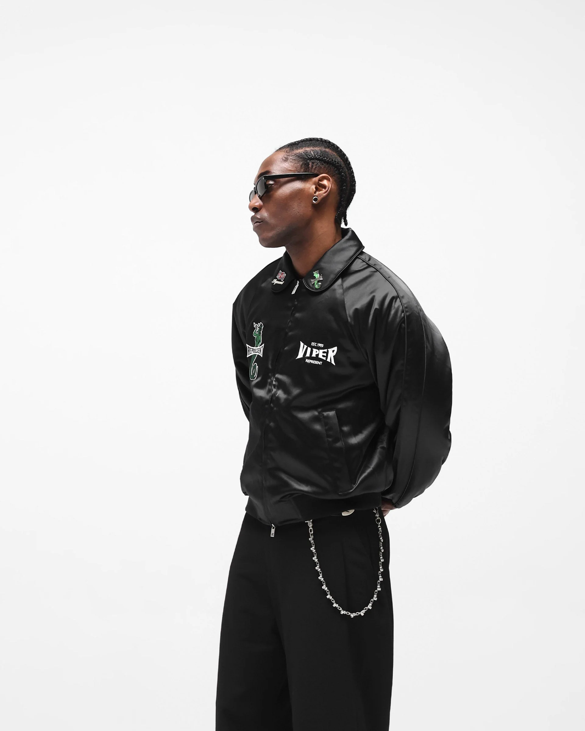 Represent x Viper Souvenir Jacket - Jet Black - Image 6