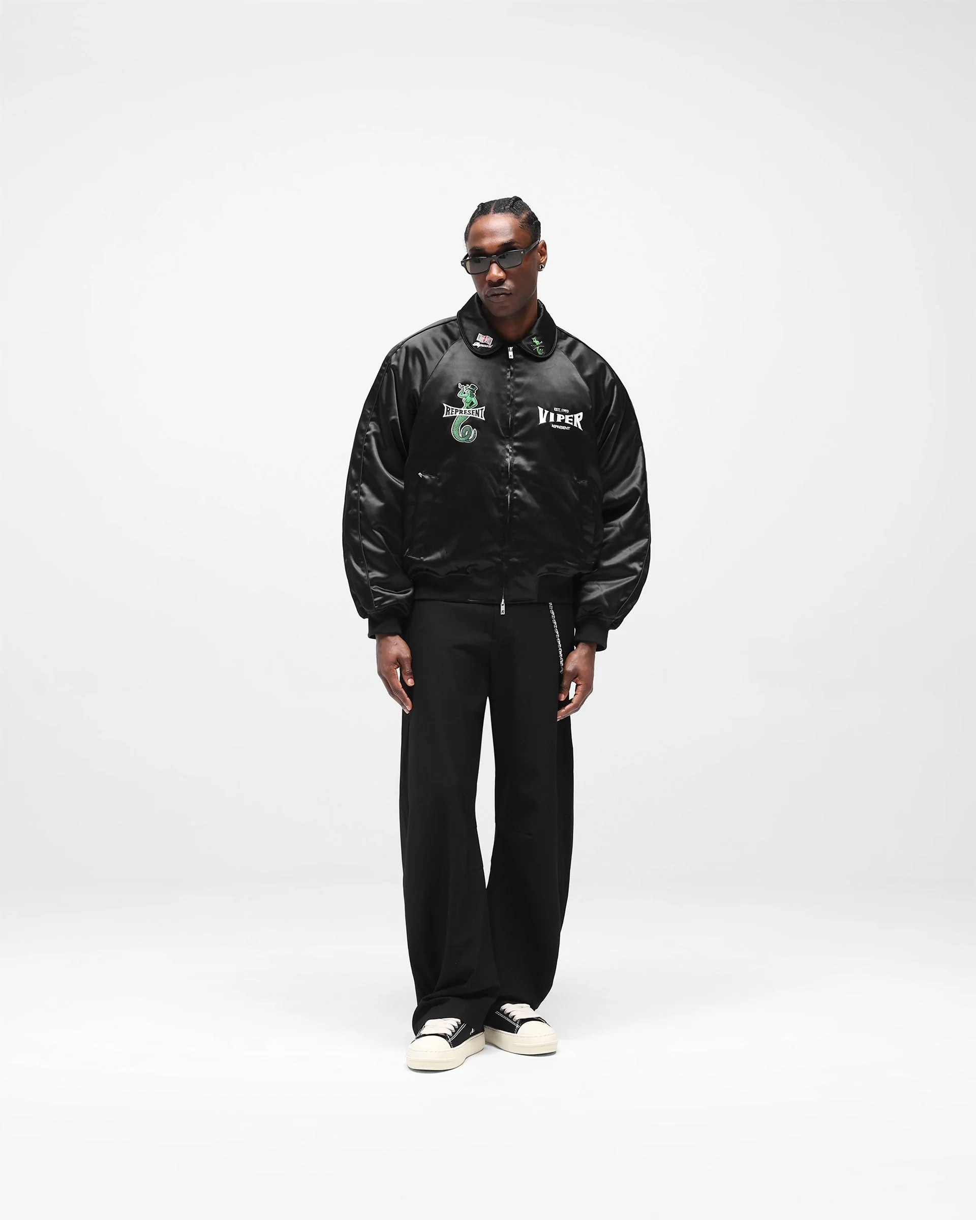 Represent x Viper Souvenir Jacket - Jet Black - Image 8