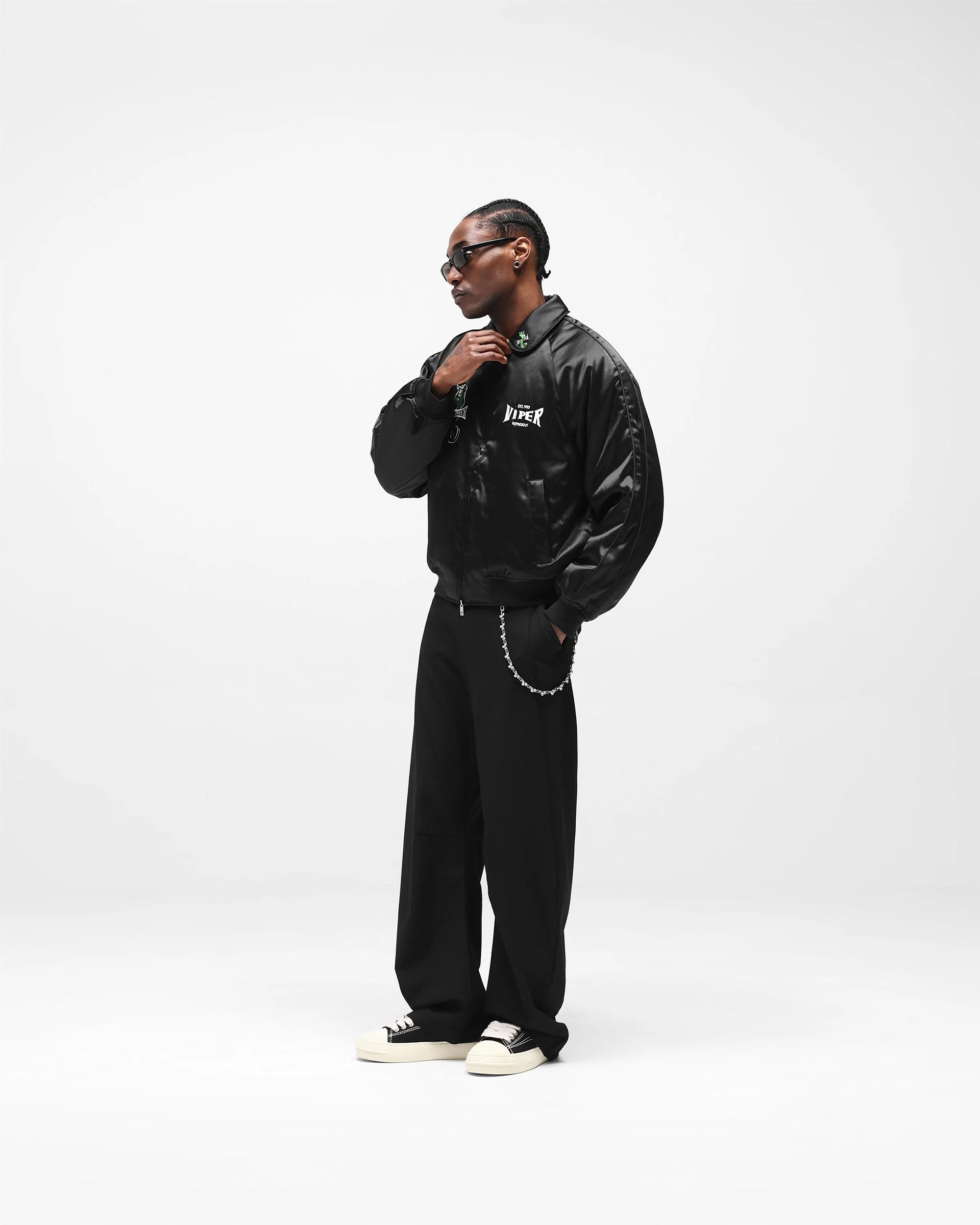 Represent x Viper Souvenir Jacket - Jet Black - Image 9