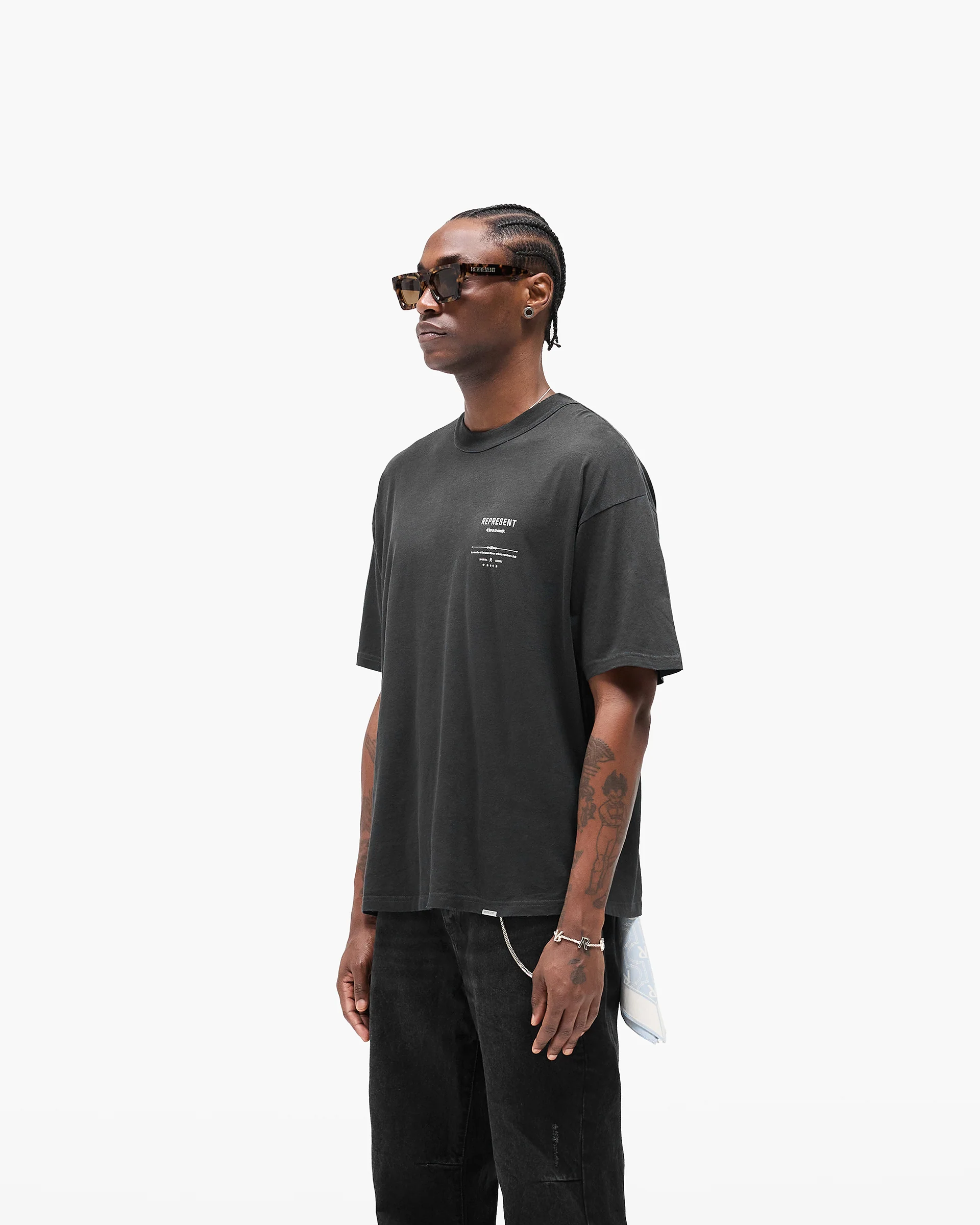 Revere Manor T-Shirt - Stained Black - Image 4