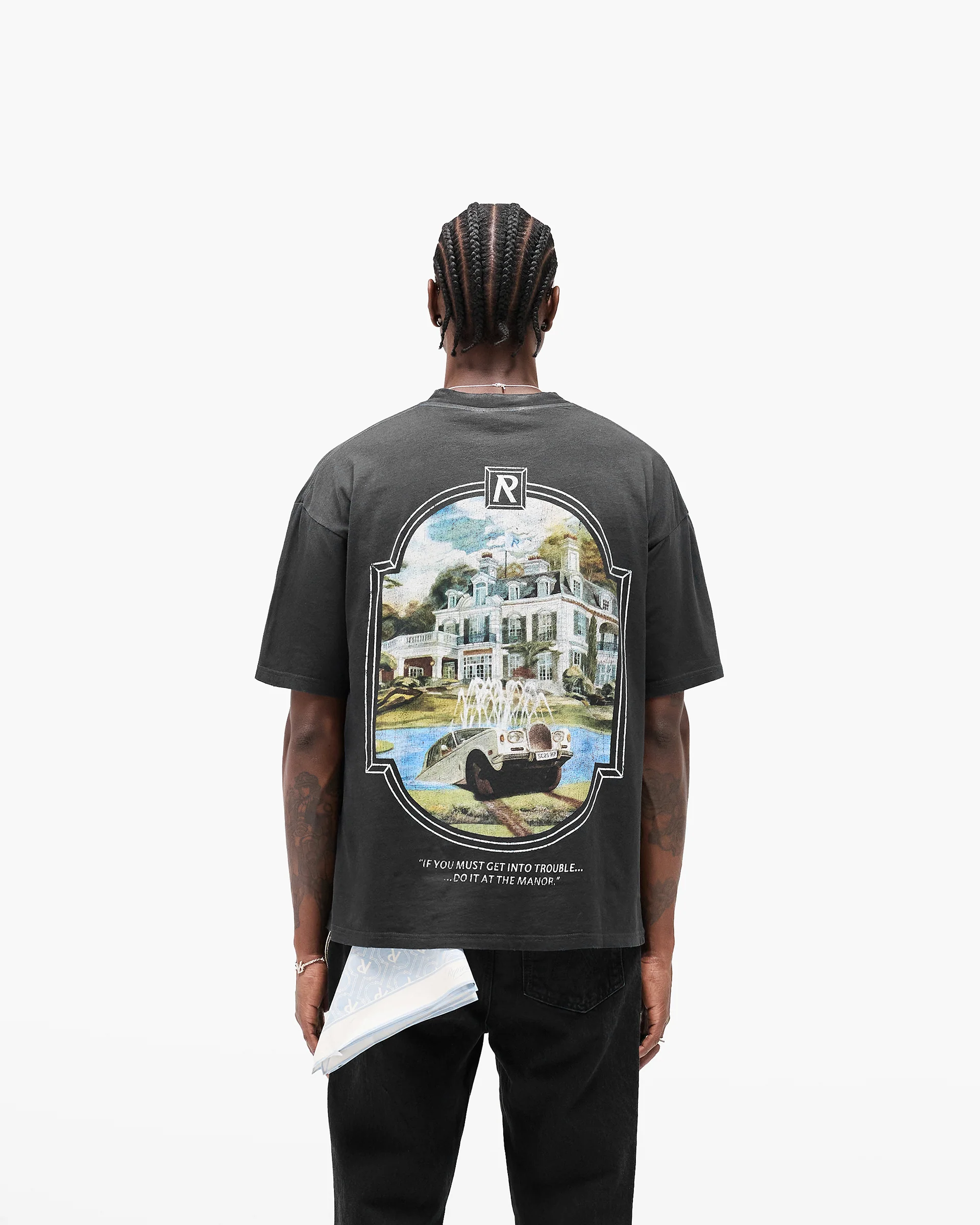 Revere Manor T-Shirt - Stained Black - Image 5