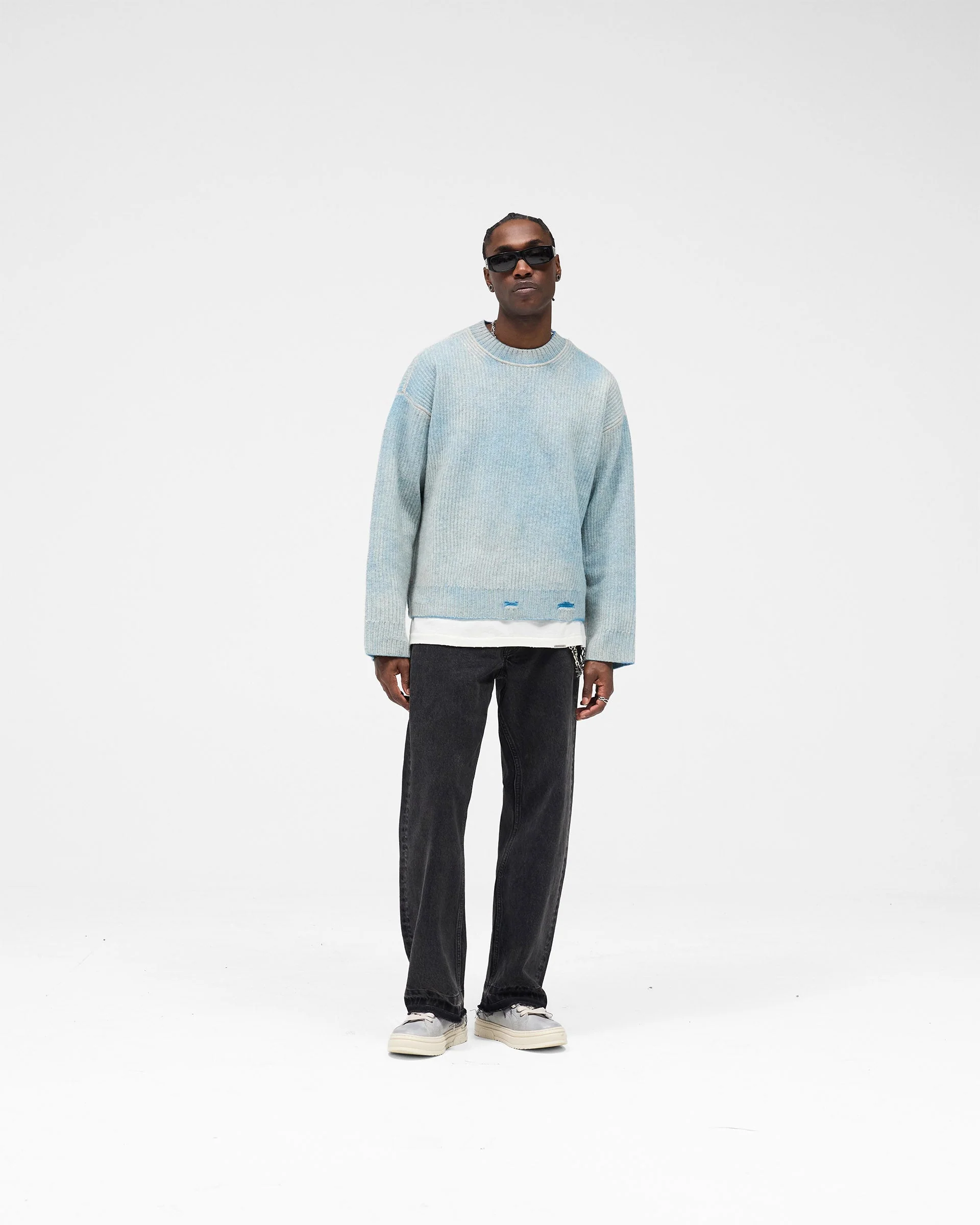 Reversible Fade Out Sweater - Cloud - Image 6