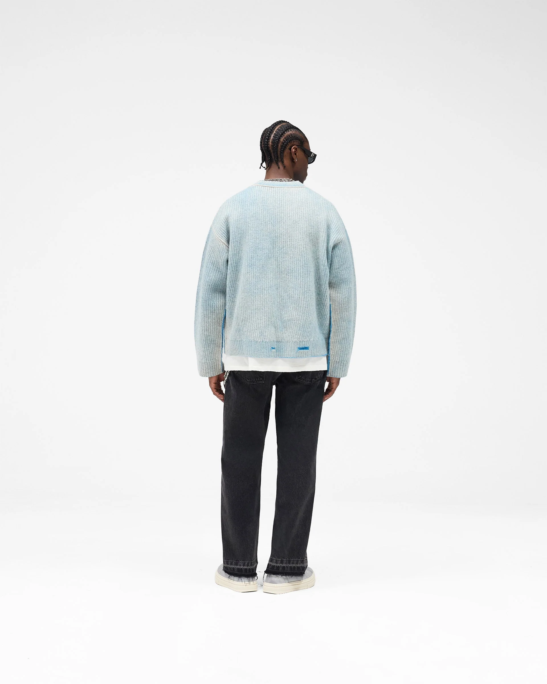 Reversible Fade Out Sweater - Cloud - Image 9