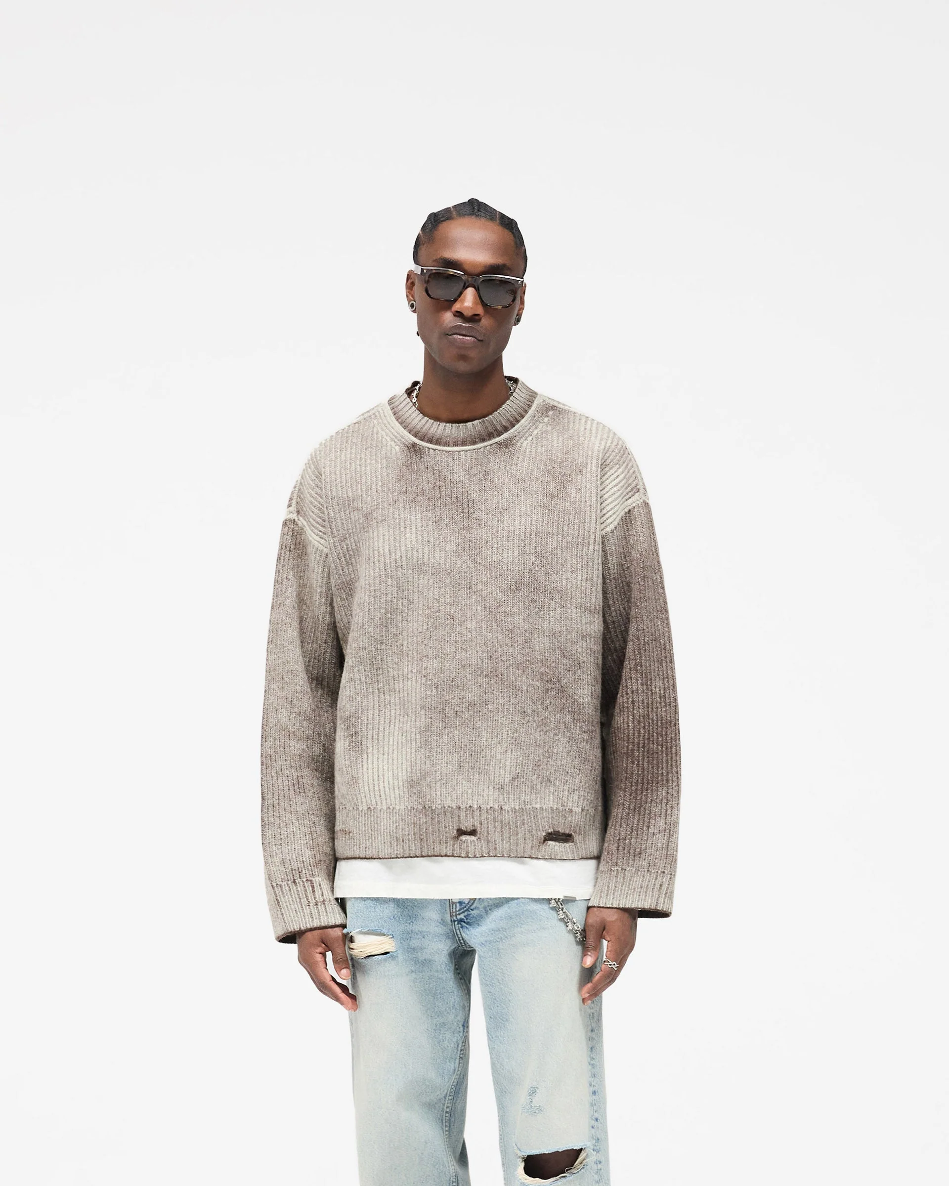 Reversible Fade Out Sweater - Nero - Image 3