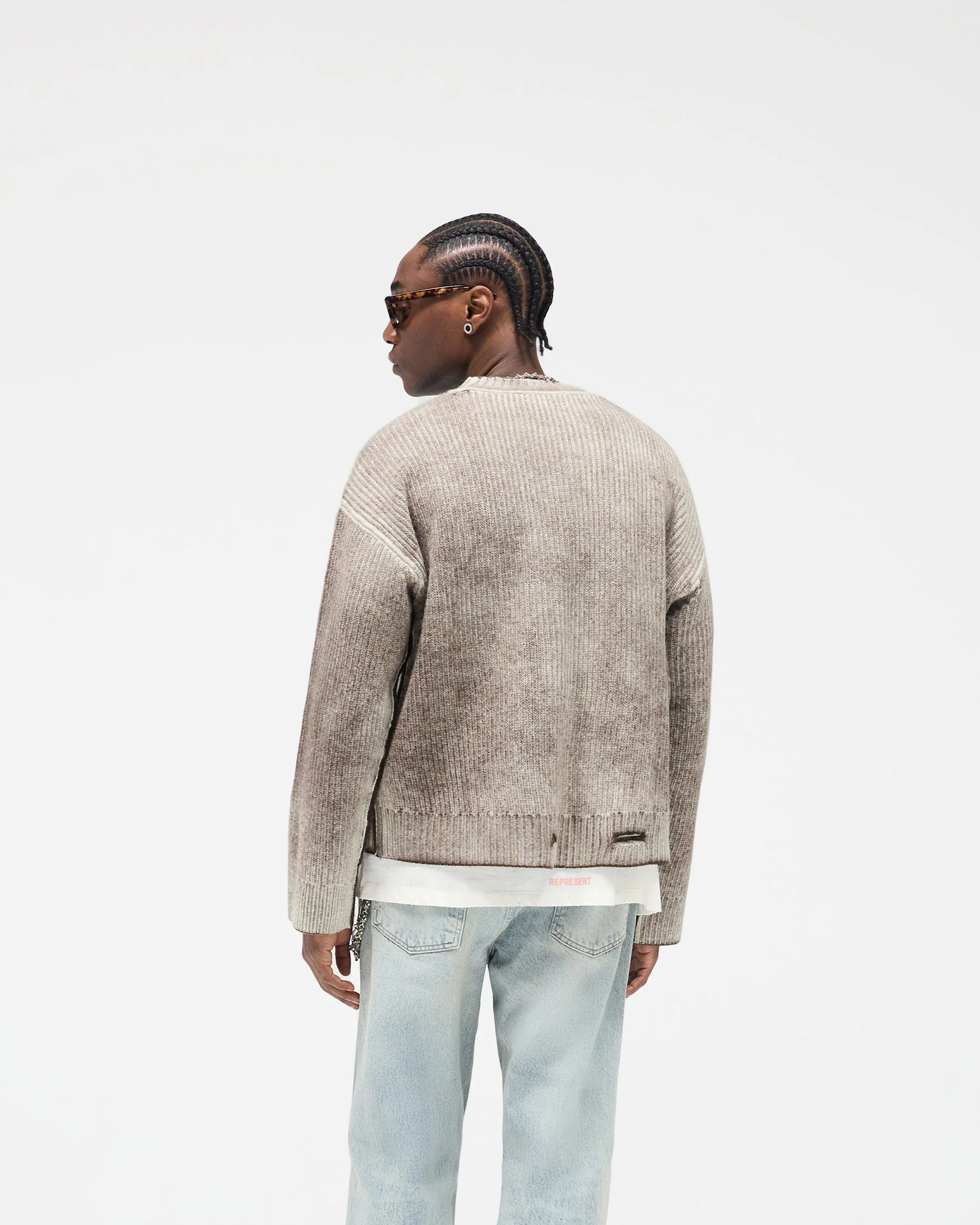 Reversible Fade Out Sweater - Nero - Image 5
