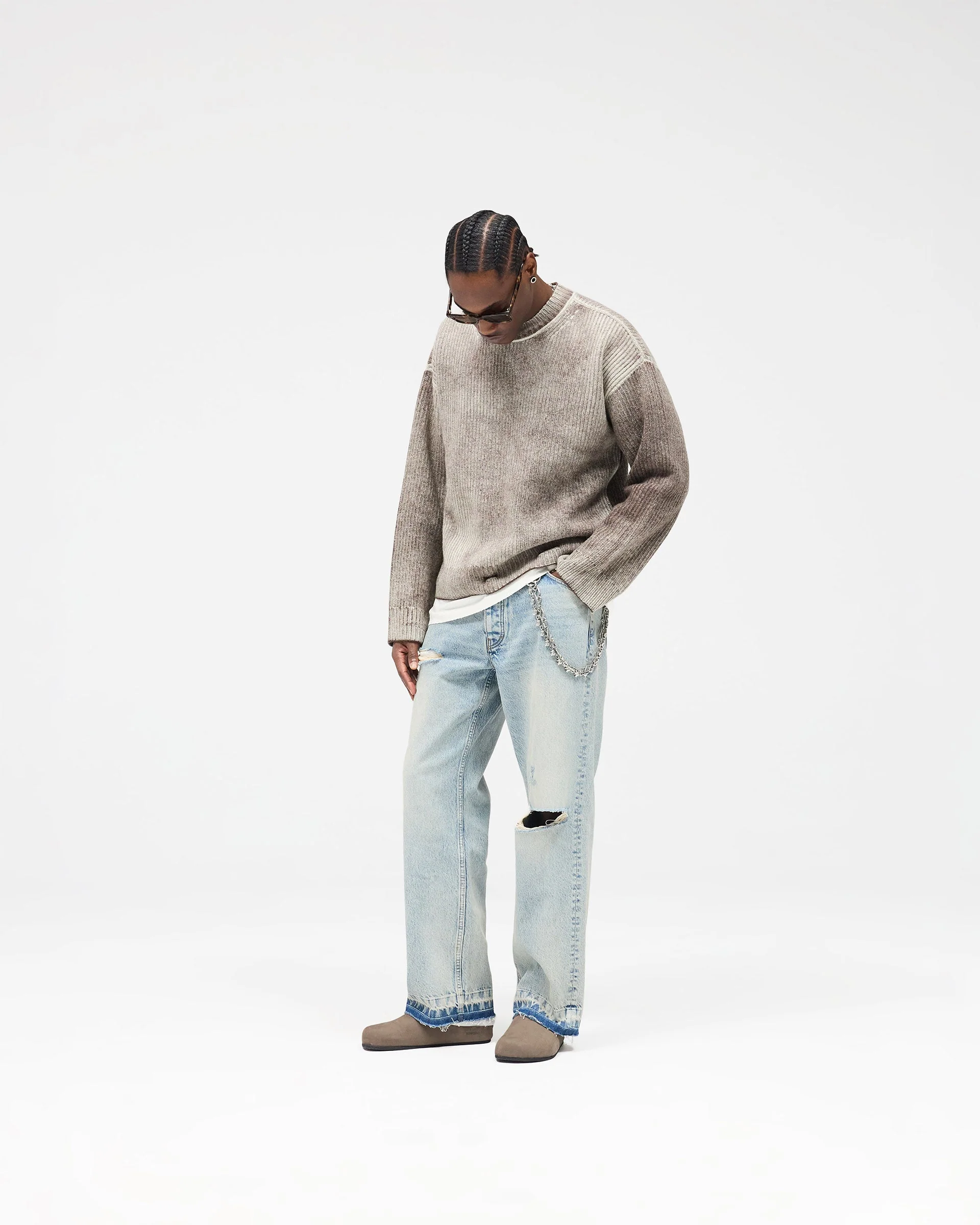 Reversible Fade Out Sweater - Nero - Image 8