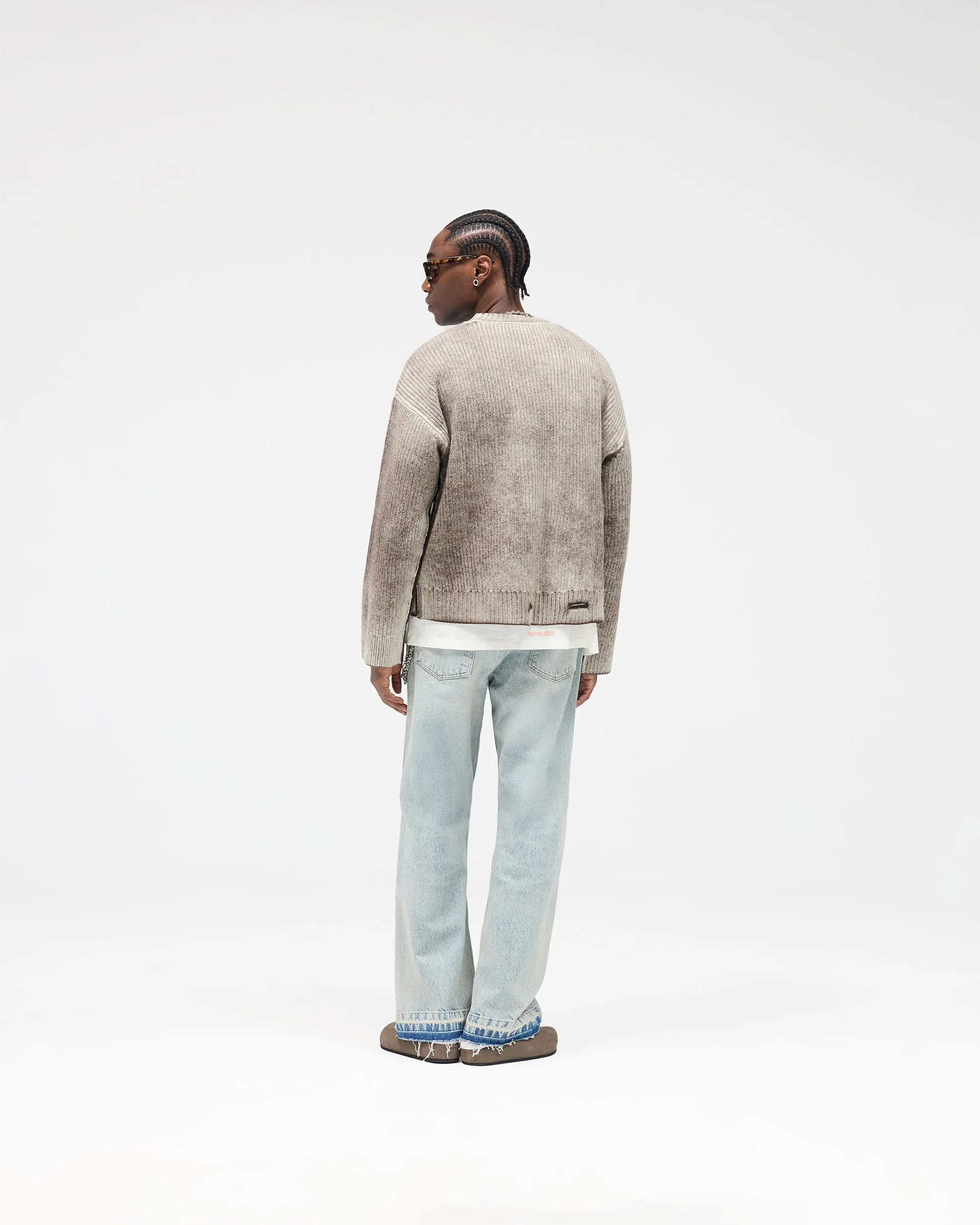 Reversible Fade Out Sweater - Nero - Image 9