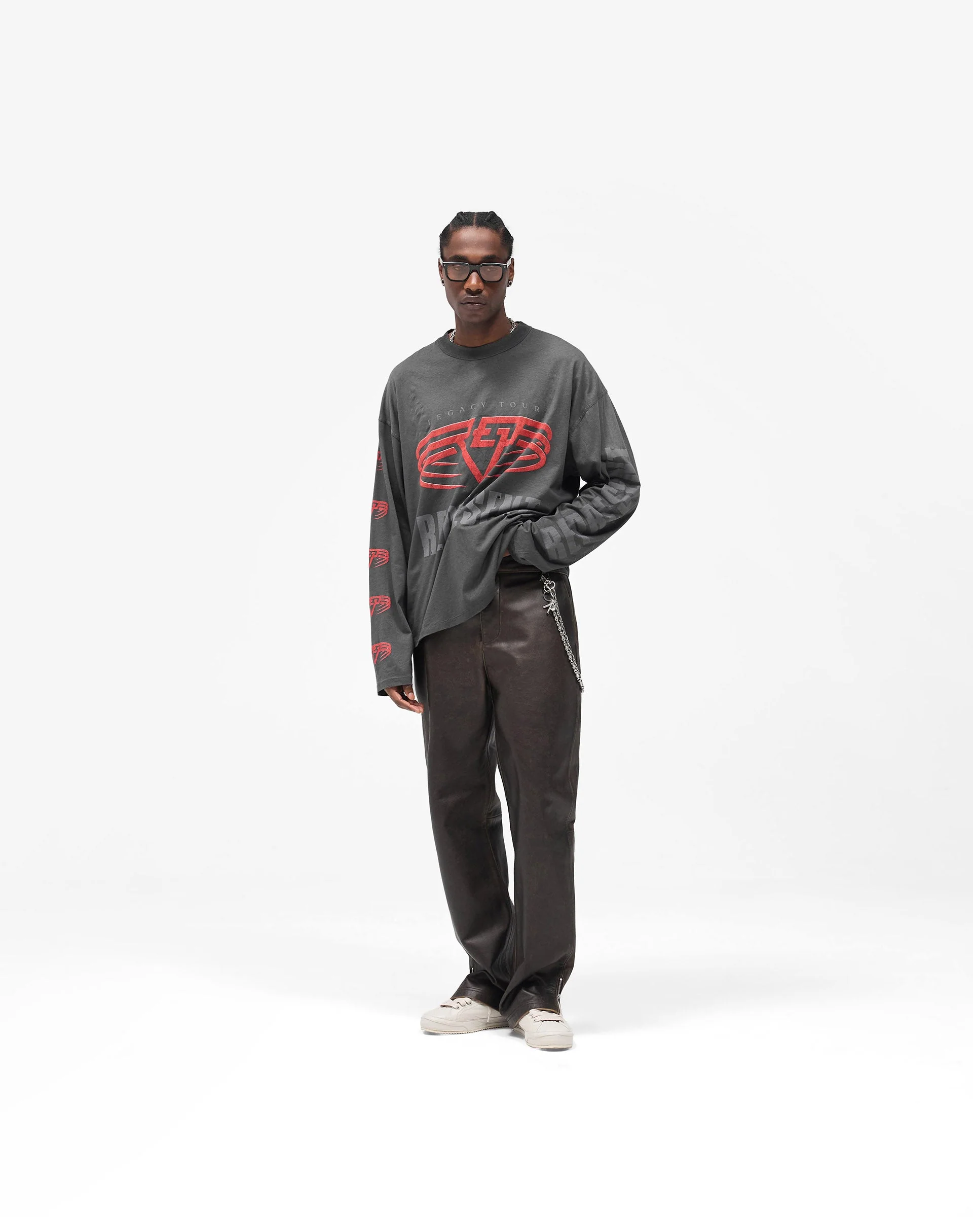 Reversible Living Legacy Tour Long Sleeve T-Shirt - Sun Fade Grey - Image 11