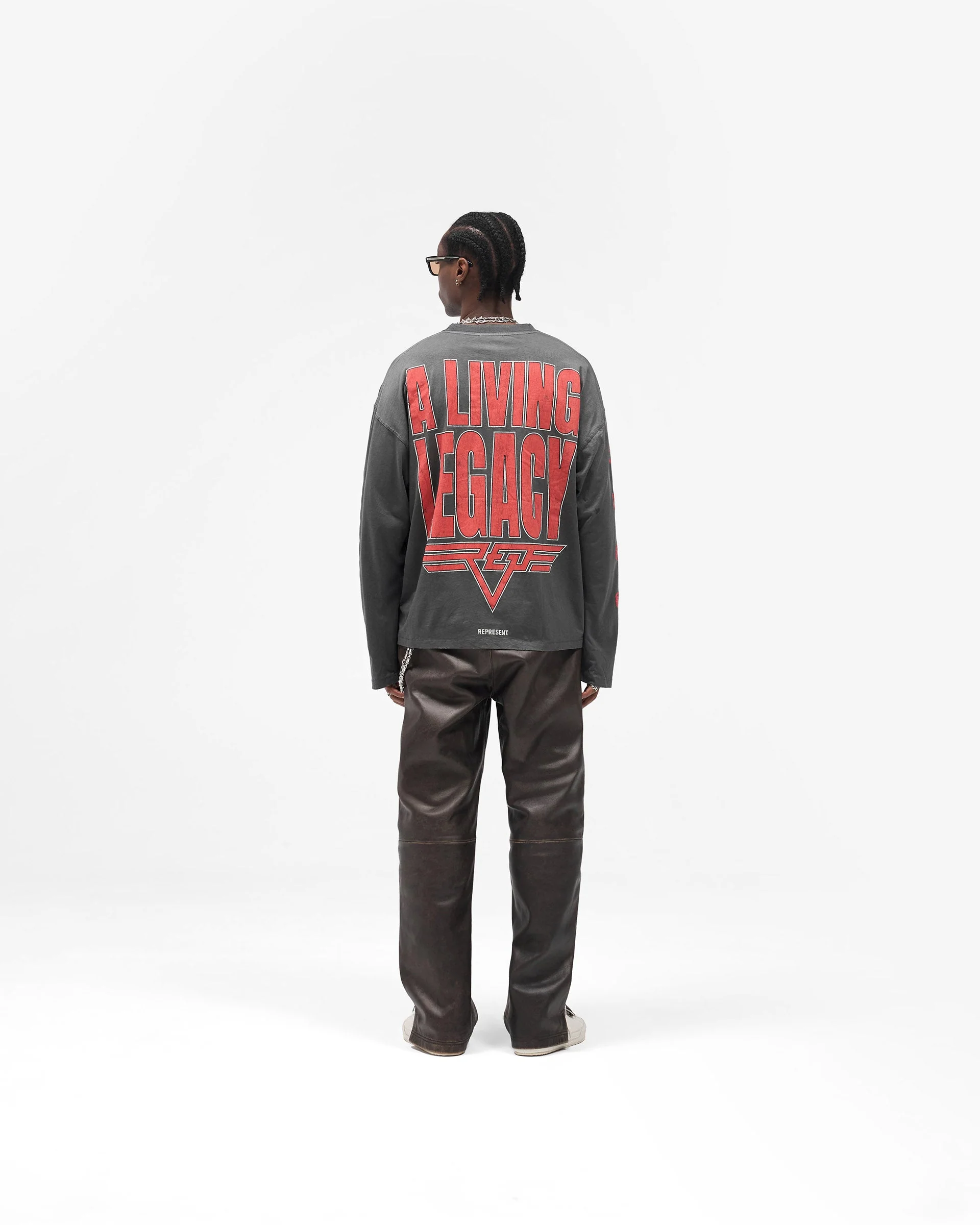 Reversible Living Legacy Tour Long Sleeve T-Shirt - Sun Fade Grey - Image 12