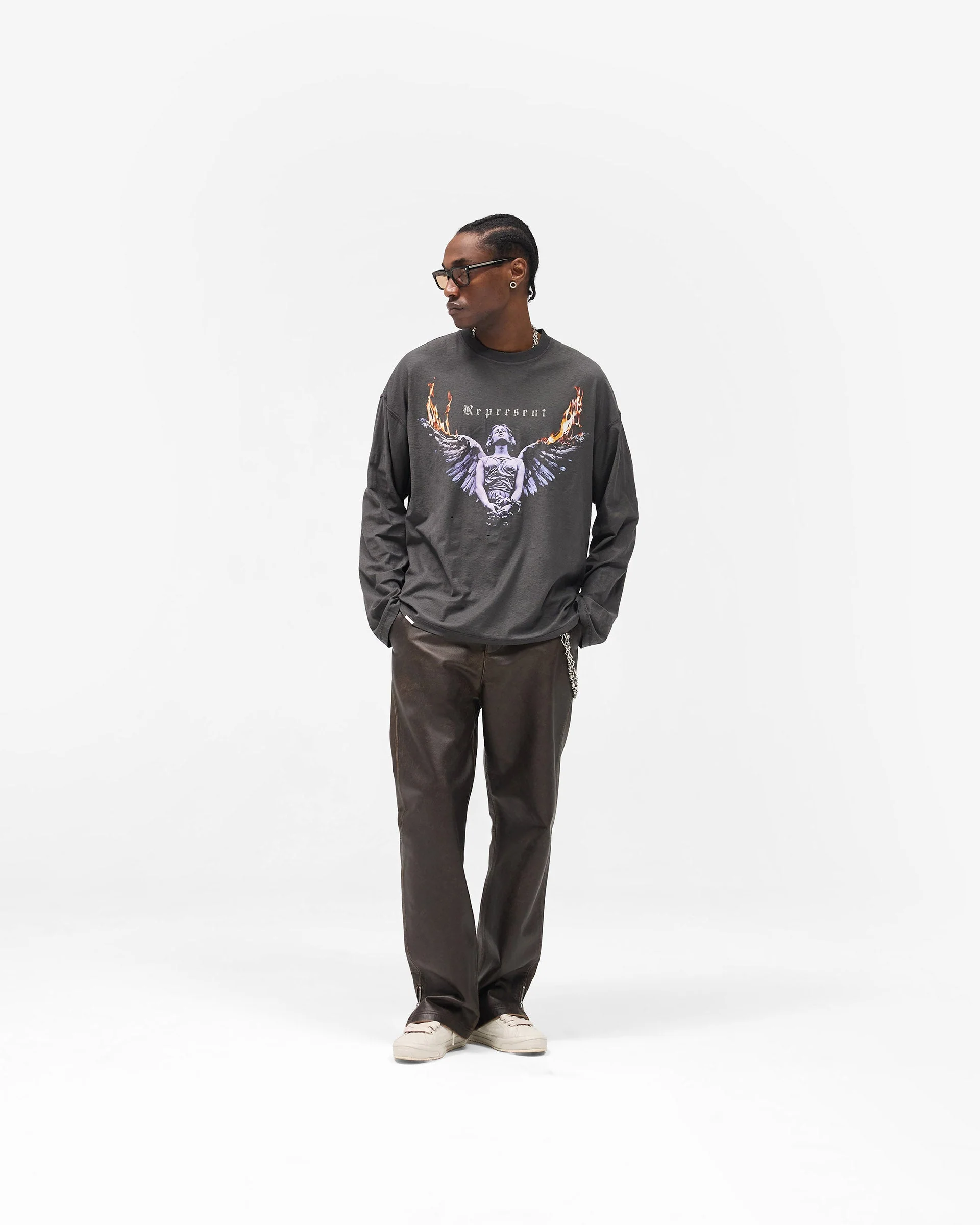Reversible Living Legacy Tour Long Sleeve T-Shirt - Sun Fade Grey - Image 13