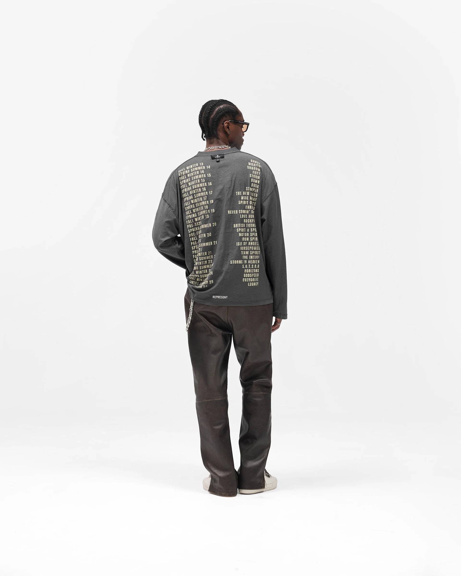 Reversible Living Legacy Tour Long Sleeve T-Shirt - Sun Fade Grey - Image 14