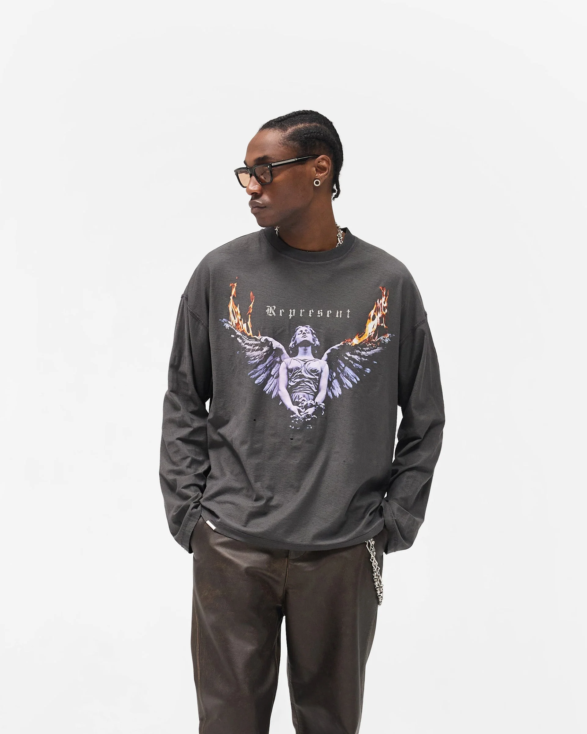 Reversible Living Legacy Tour Long Sleeve T-Shirt - Sun Fade Grey - Image 3