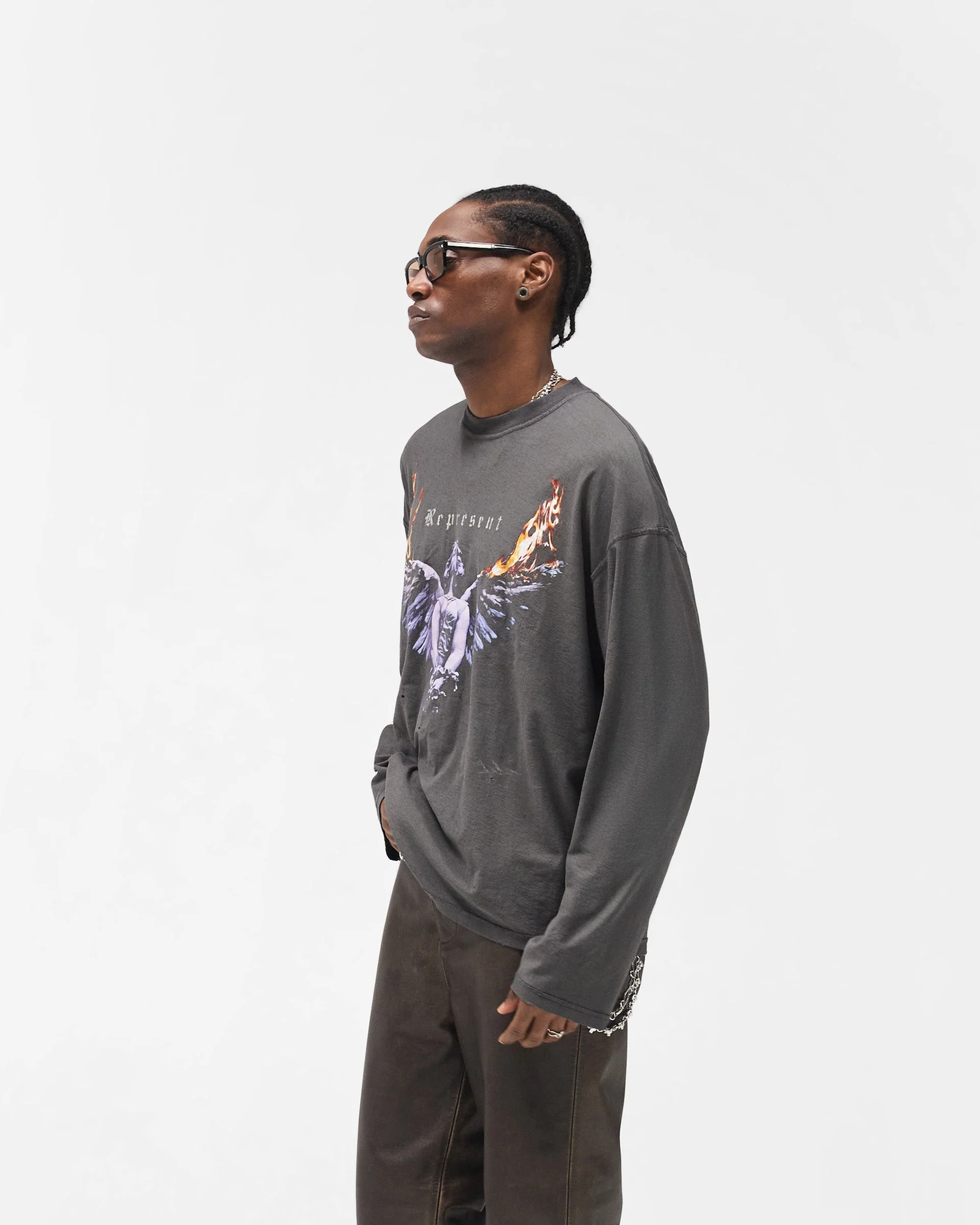 Reversible Living Legacy Tour Long Sleeve T-Shirt - Sun Fade Grey - Image 4