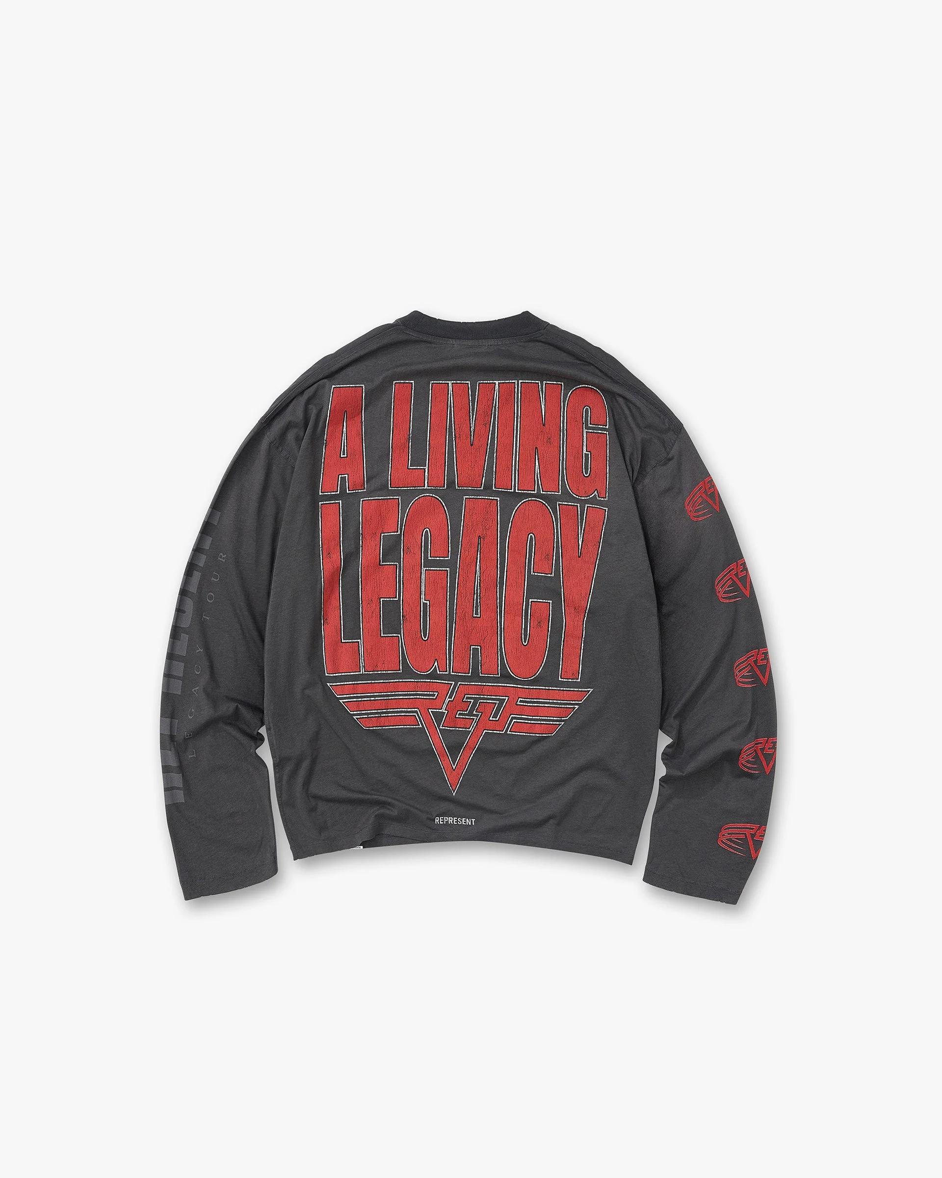 Reversible Living Legacy Tour Long Sleeve T-Shirt - Sun Fade Grey - Image 6