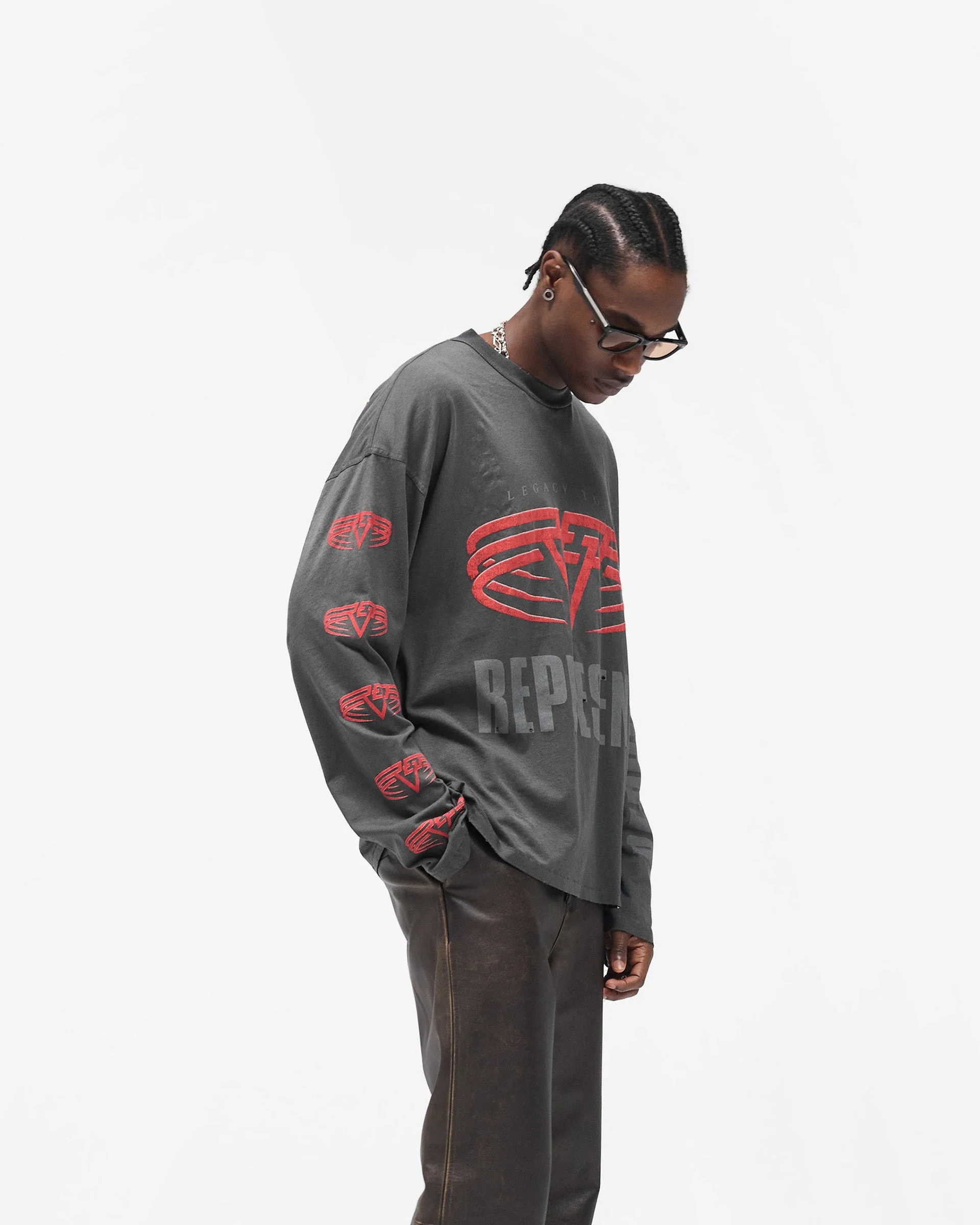 Reversible Living Legacy Tour Long Sleeve T-Shirt - Sun Fade Grey - Image 8