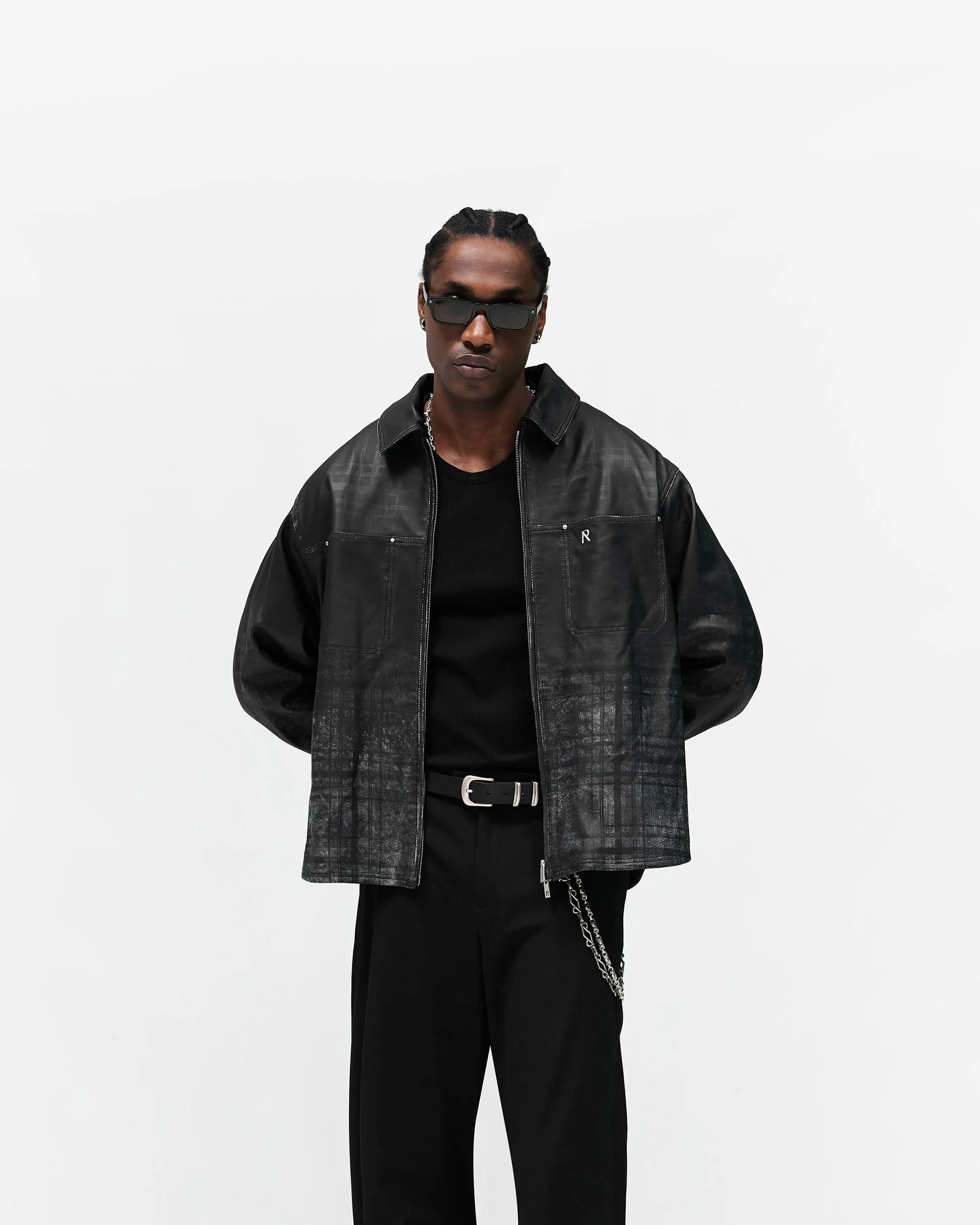 Rodeo Leather Jacket - Jet Black - Image 3
