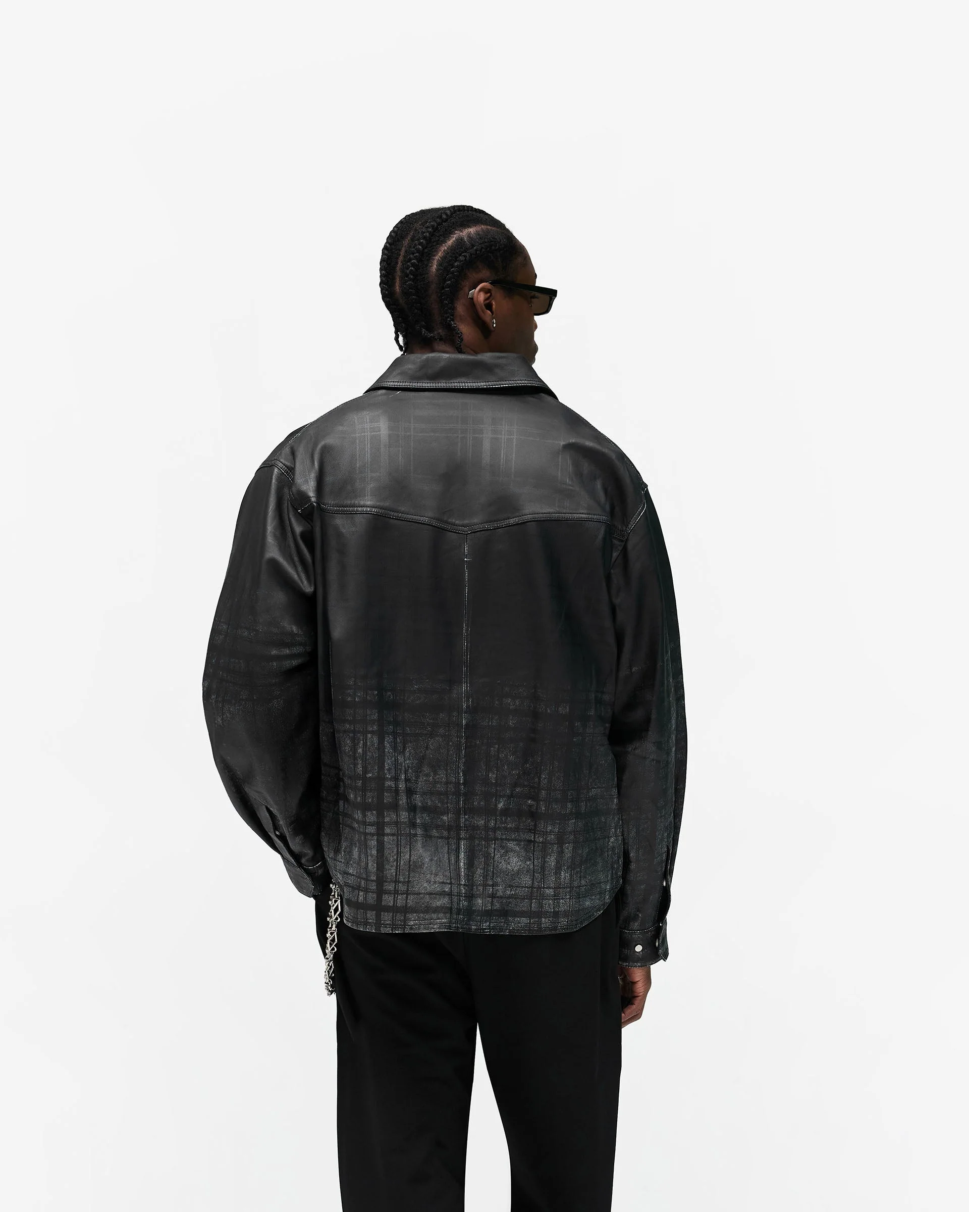 Rodeo Leather Jacket - Jet Black - Image 5