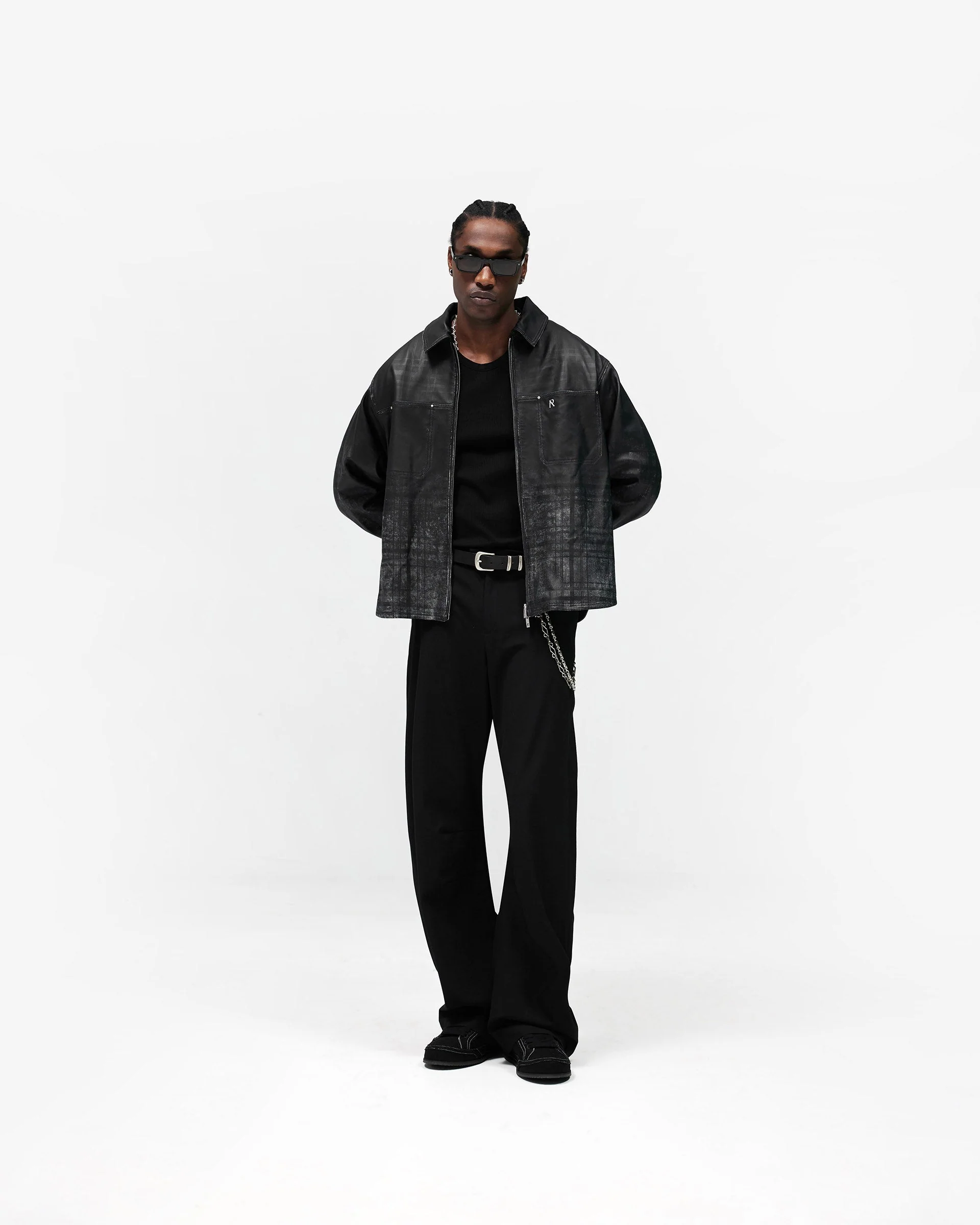 Rodeo Leather Jacket - Jet Black - Image 6