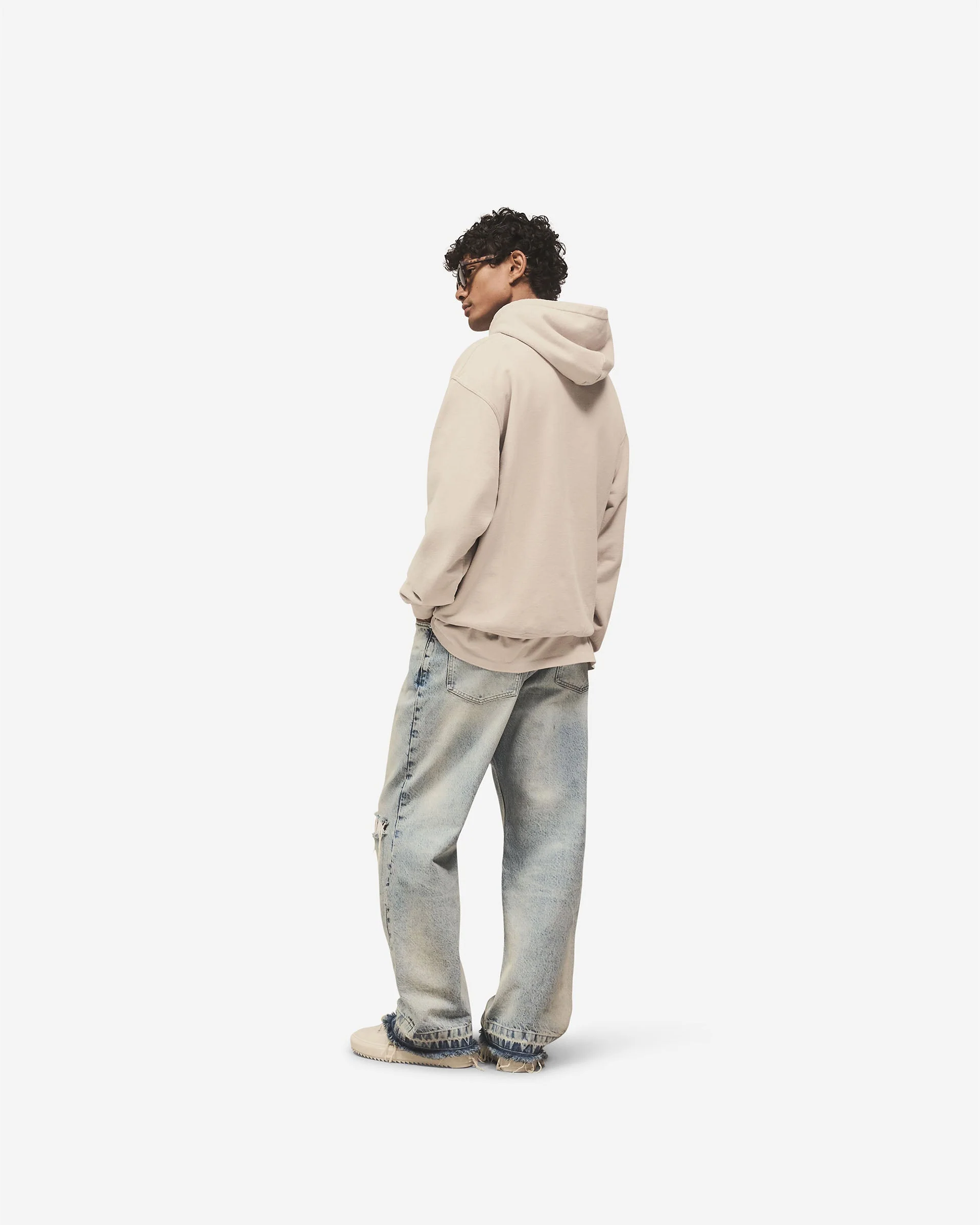 Script Logo Hoodie - Concrete - Image 11
