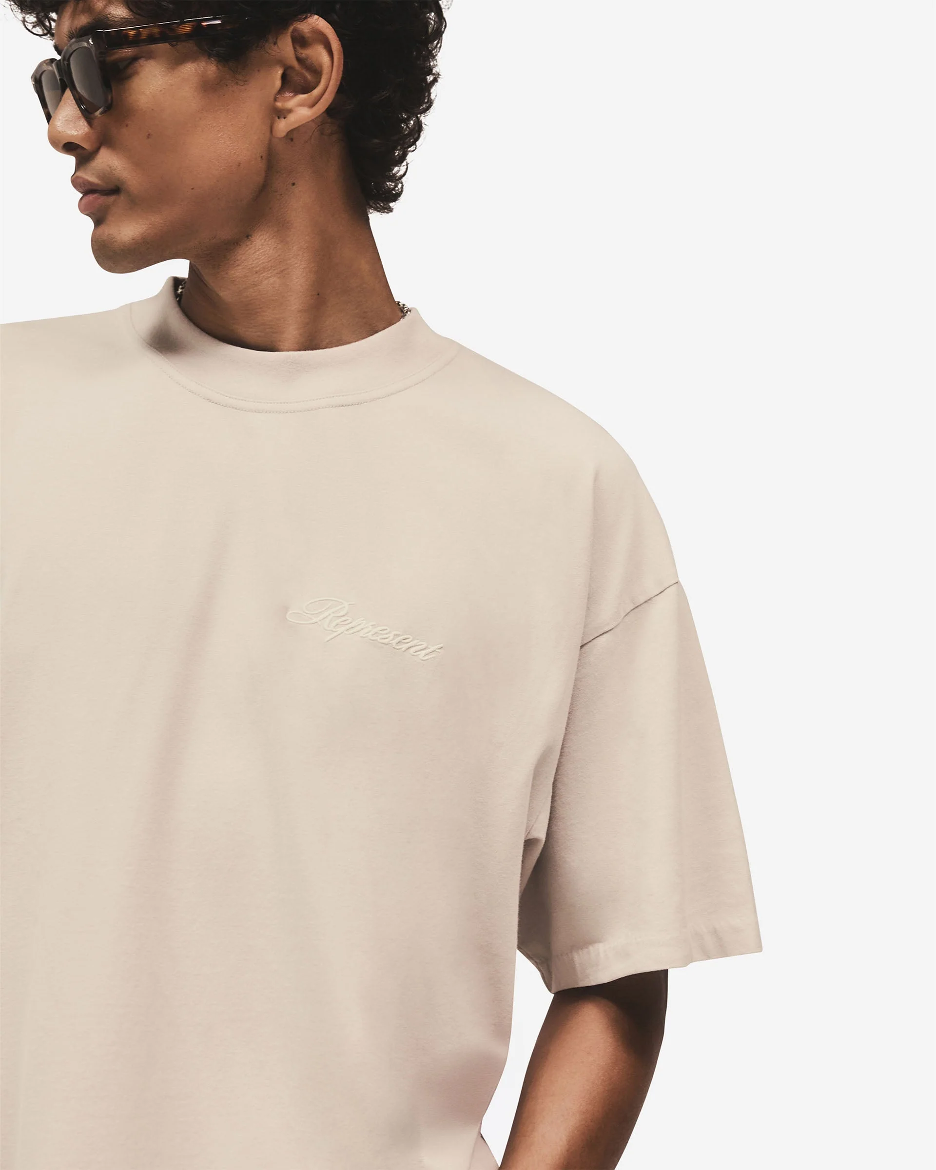Script Logo T-Shirt - Concrete - Image 5