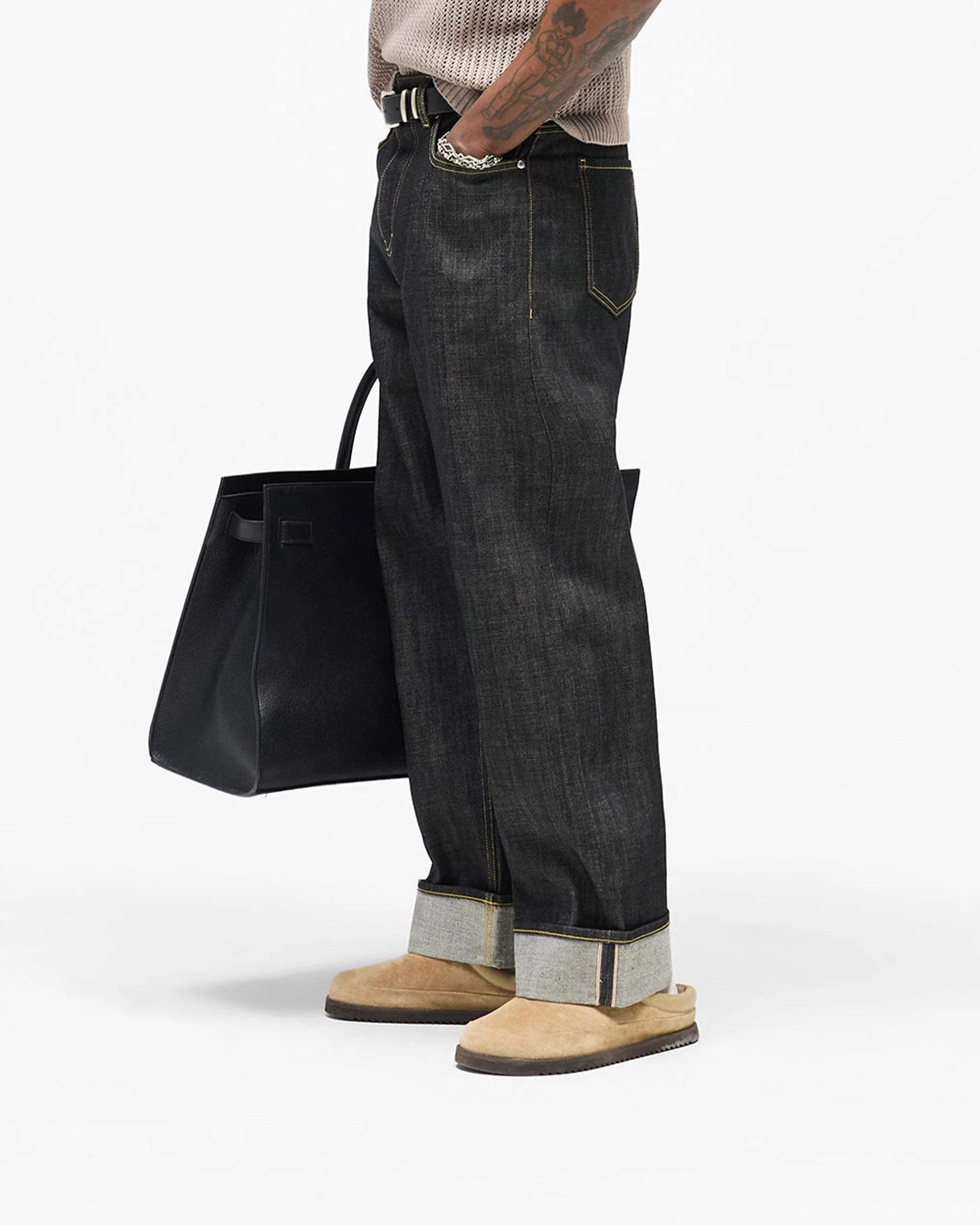 Selvedge Denim - Midnight Black - Image 4