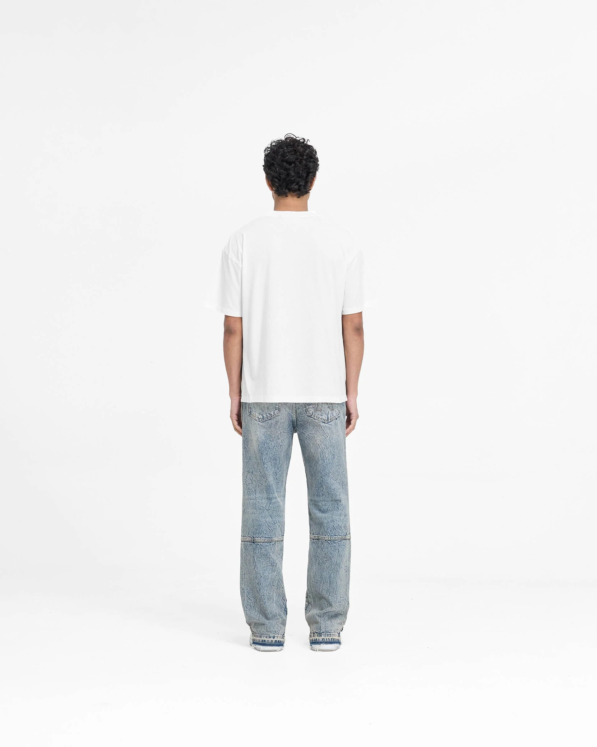 Serif Logo T-Shirt - Flat White - Image 7