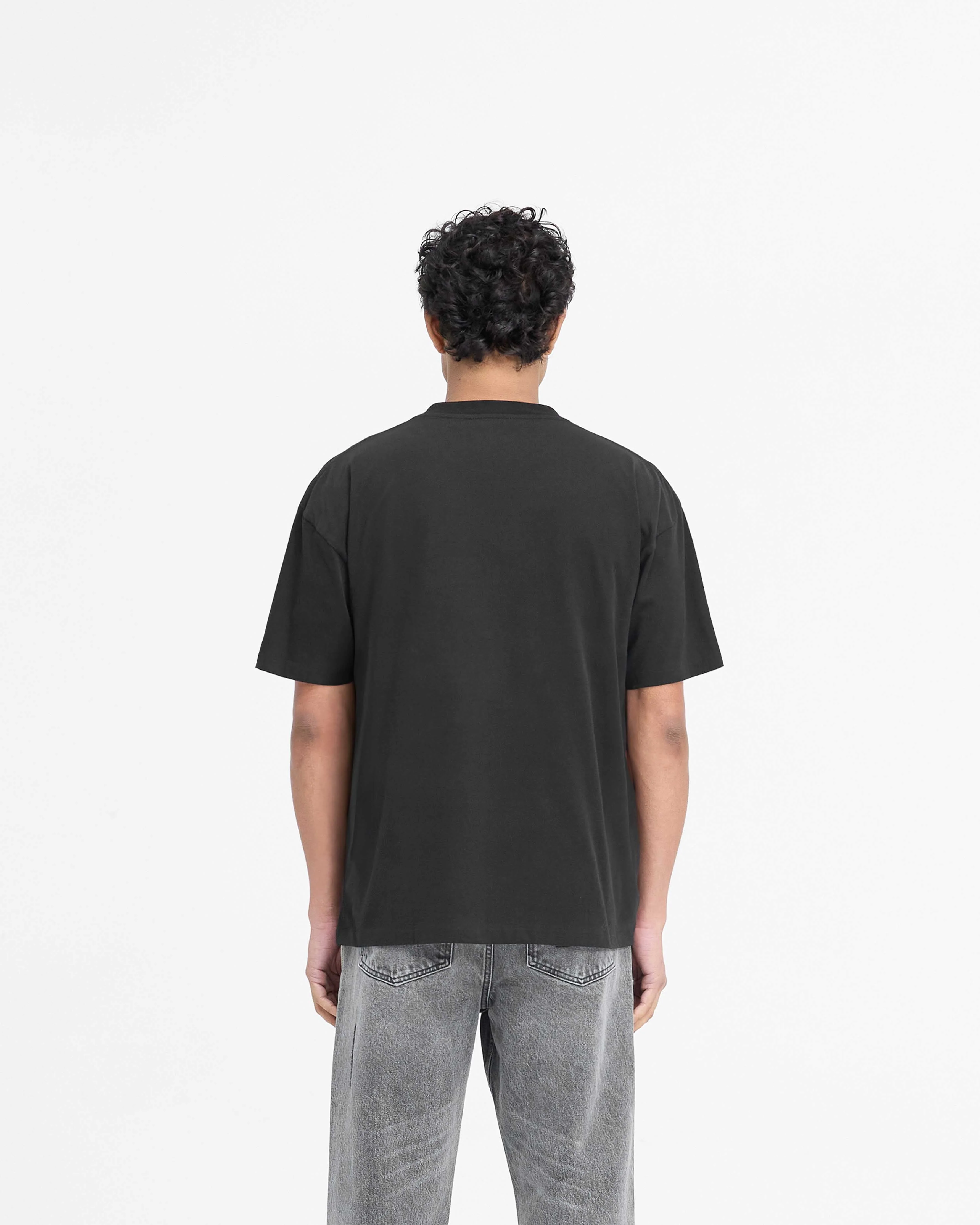 Serif Logo T-Shirt - Jet Black - Image 4