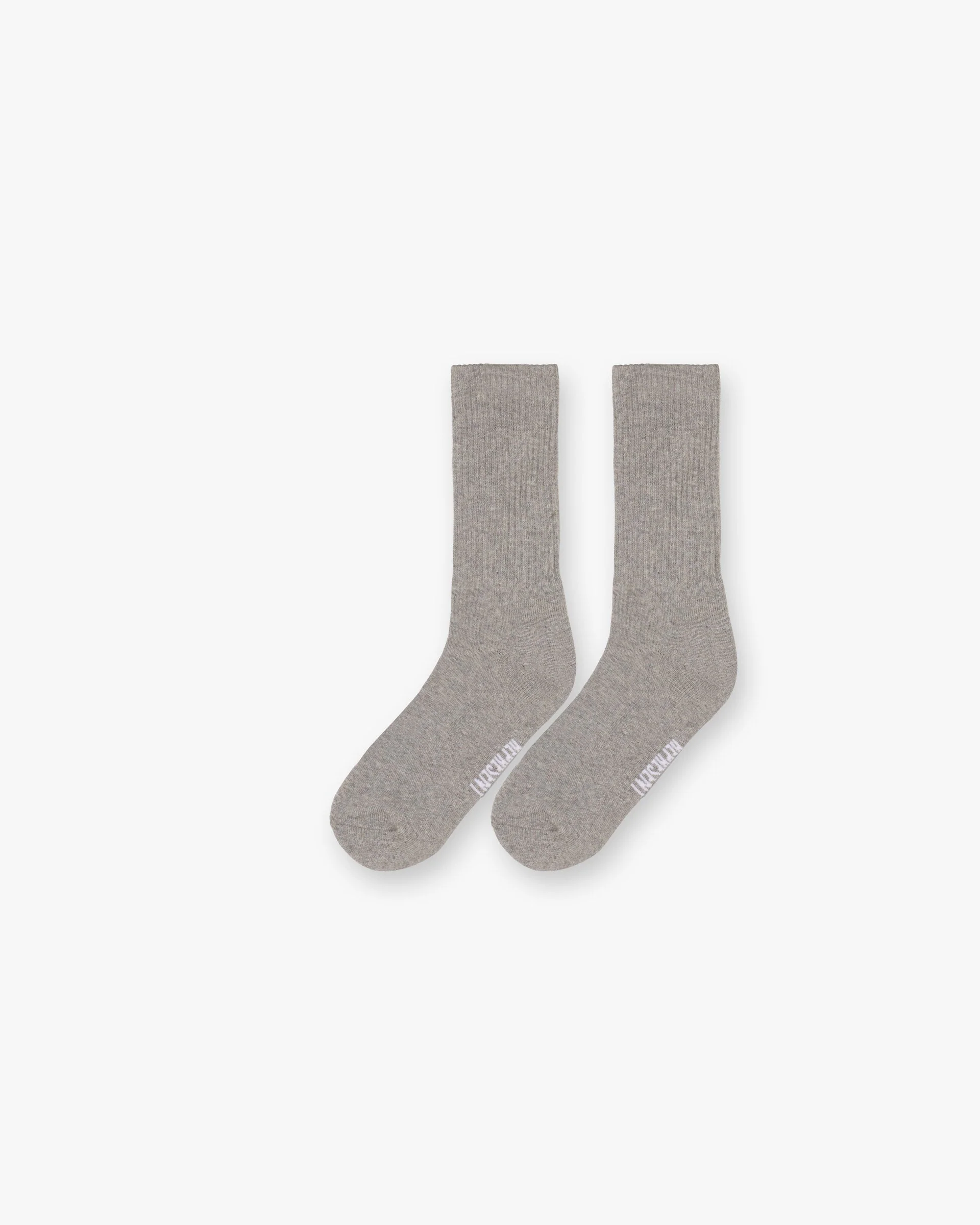 Slub Knit Sock - Grey - Image 2