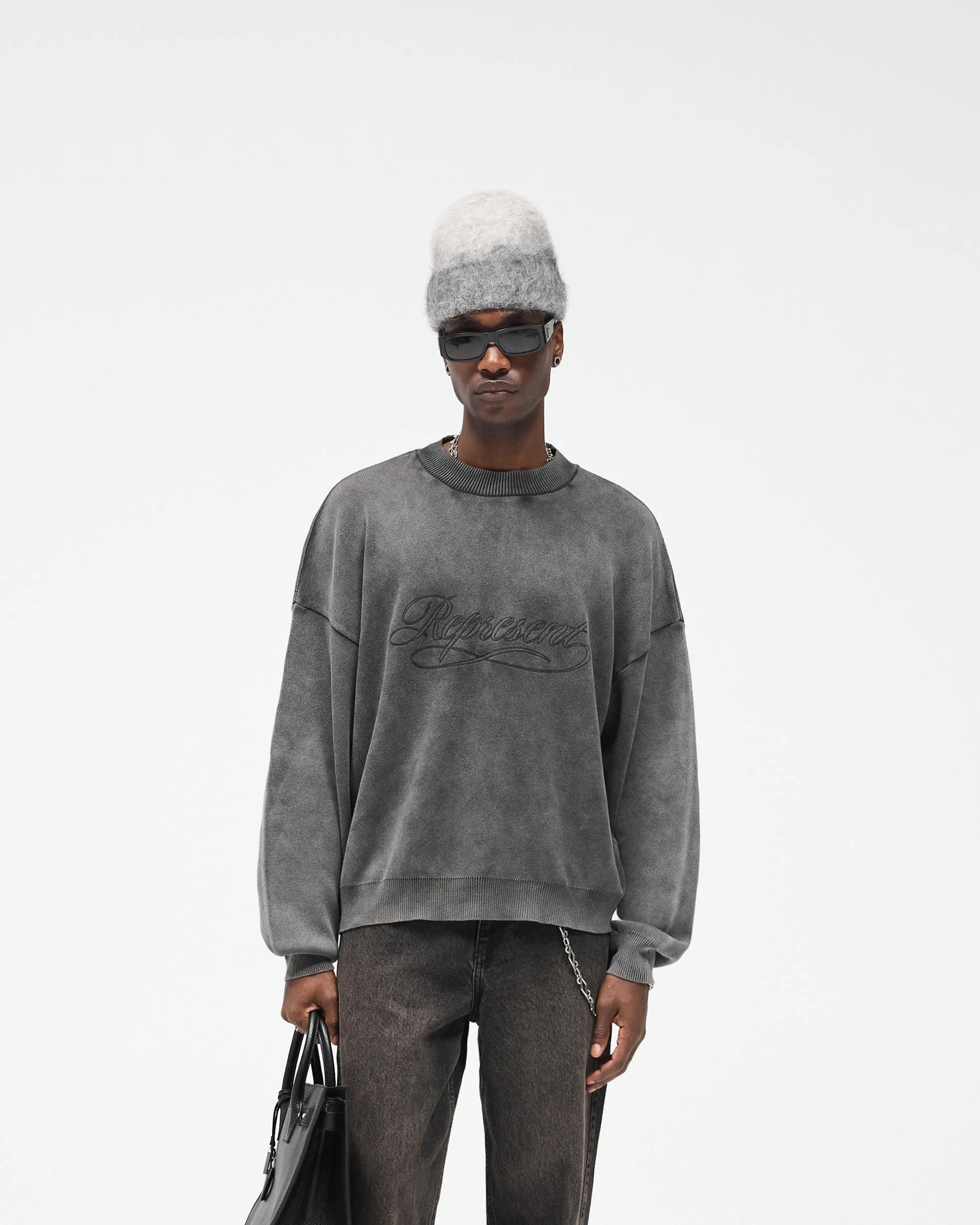 Stamped Sweater - Vintage Grey - Image 3