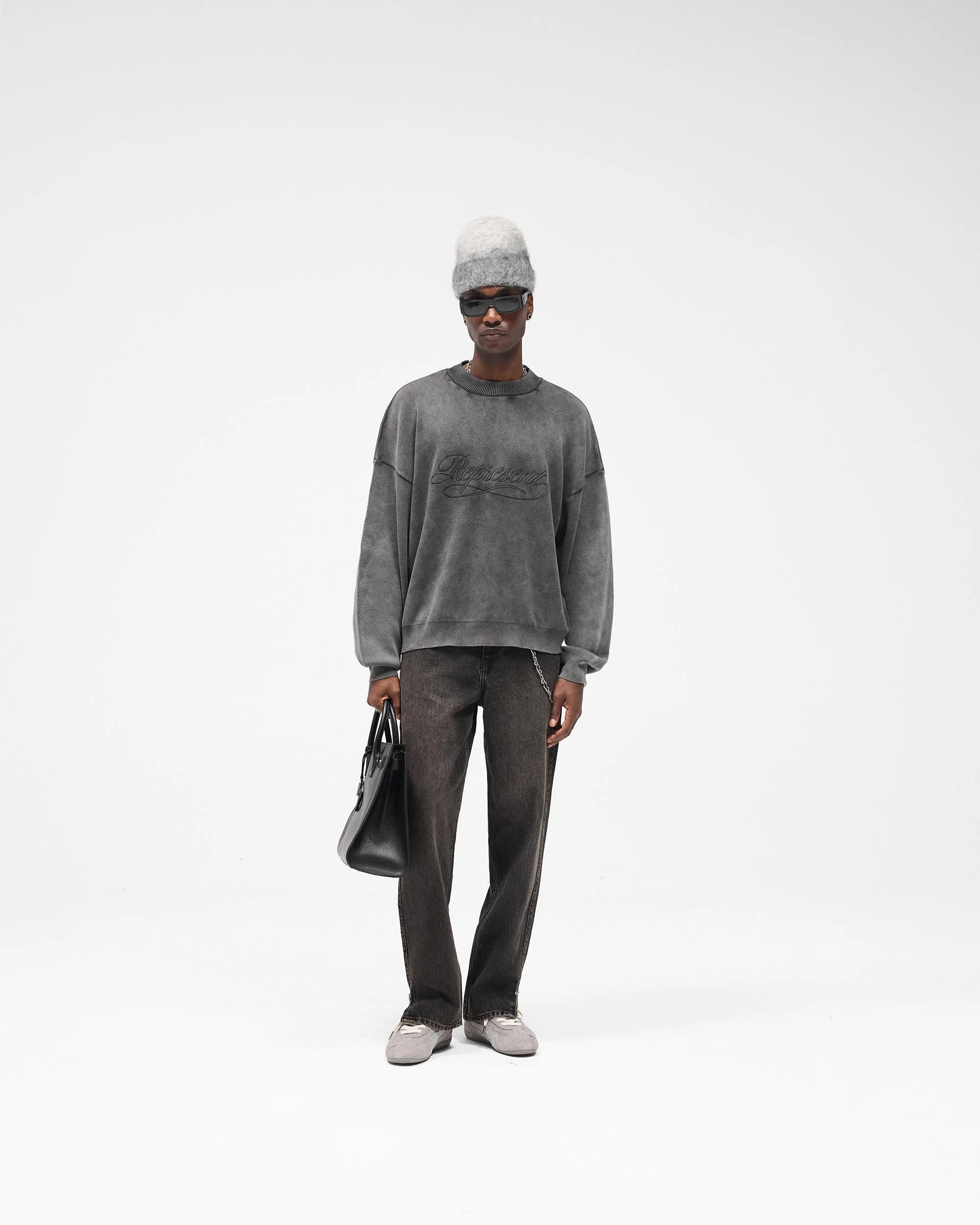 Stamped Sweater - Vintage Grey - Image 6