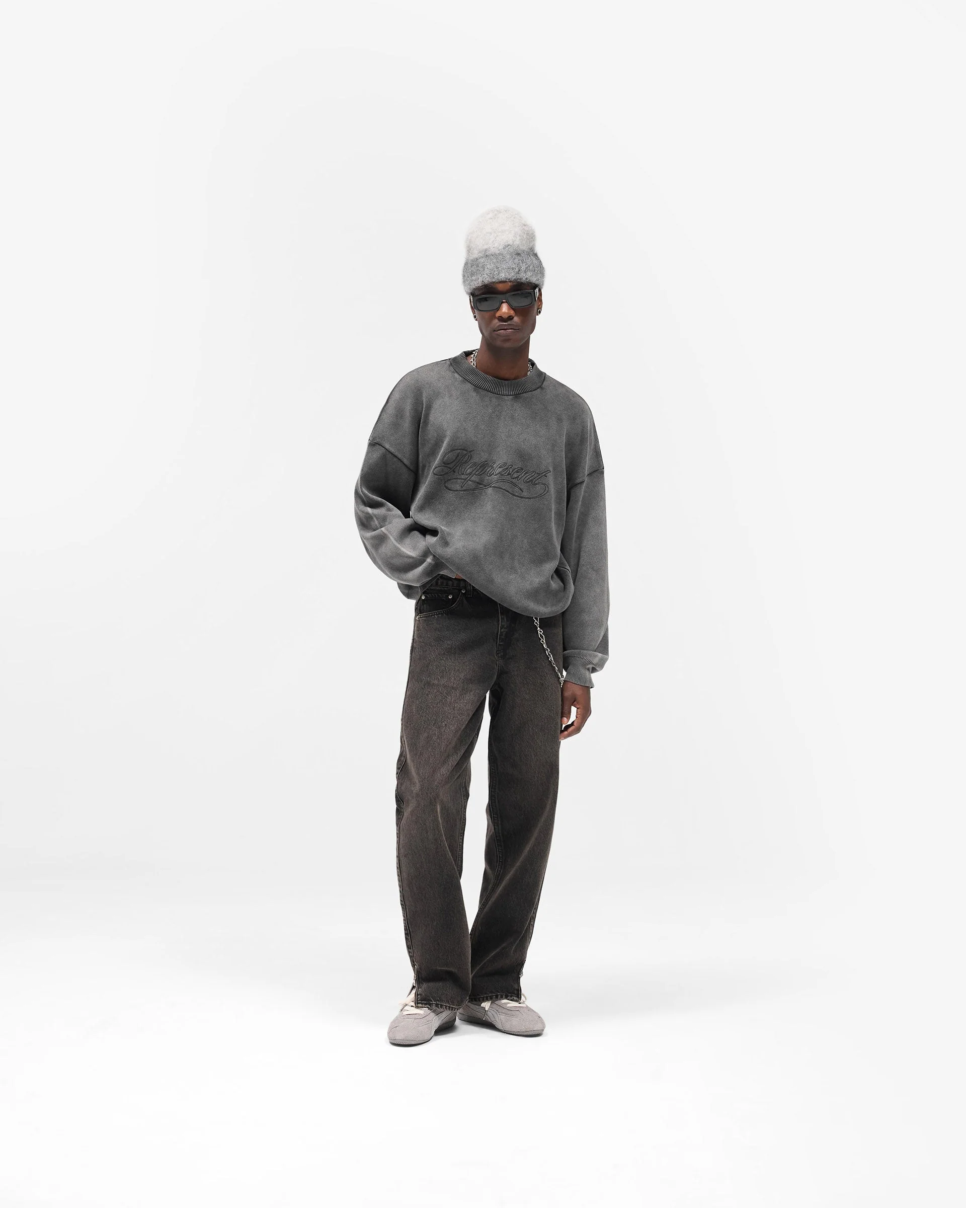 Stamped Sweater - Vintage Grey - Image 7