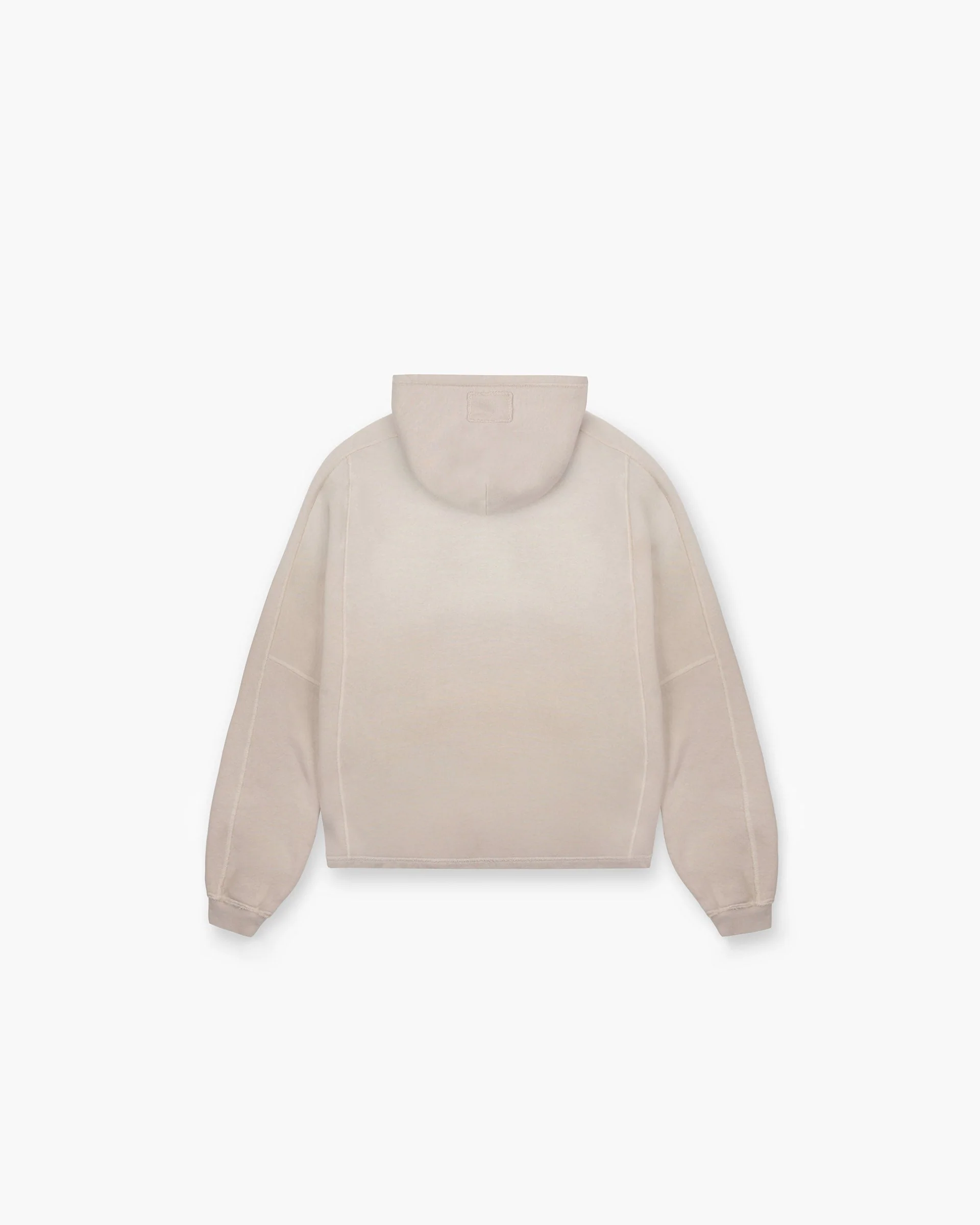 Stepped Hem Hoodie - Oat - Image 2