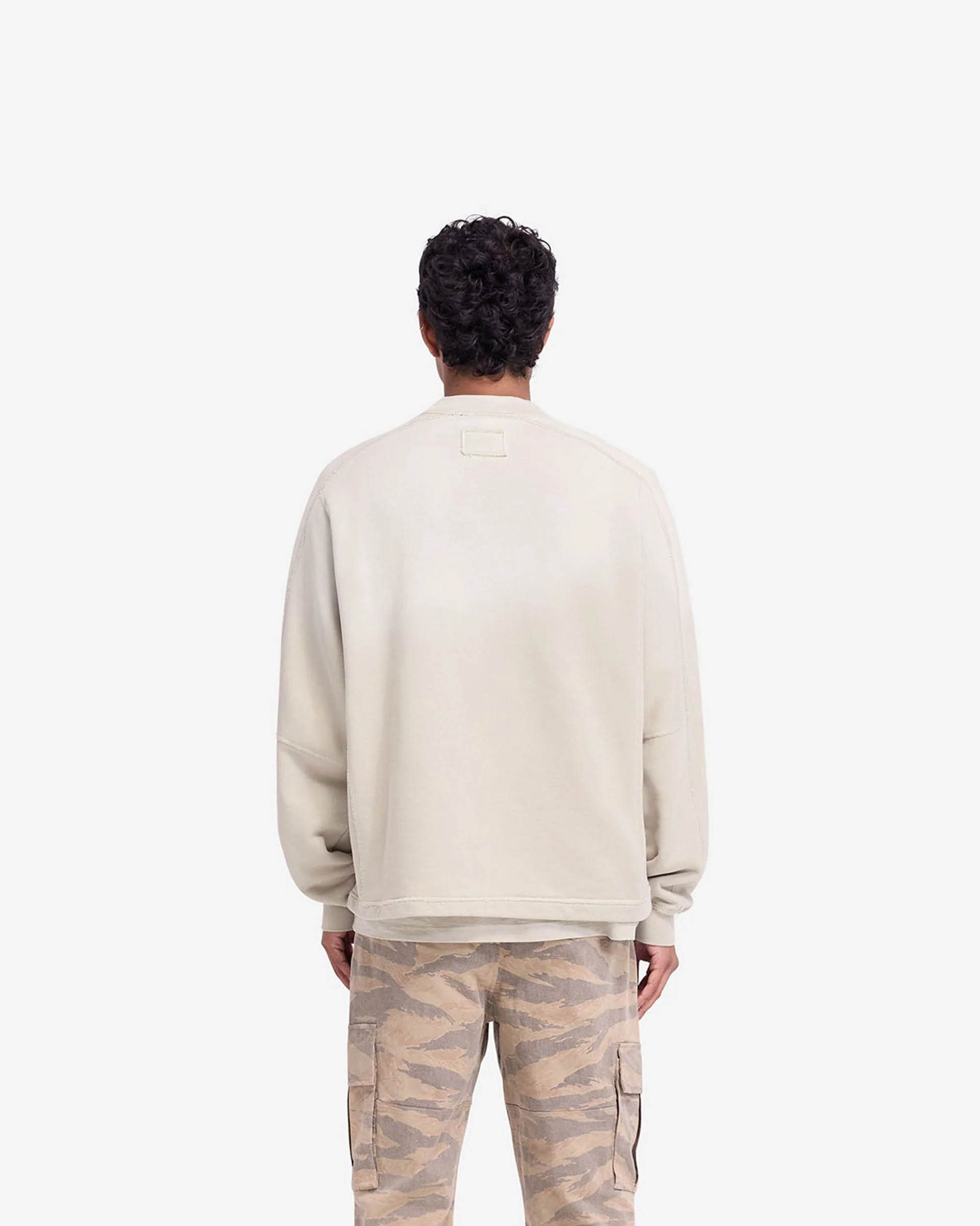 Stepped Hem Sweatshirt - Oat - Image 5