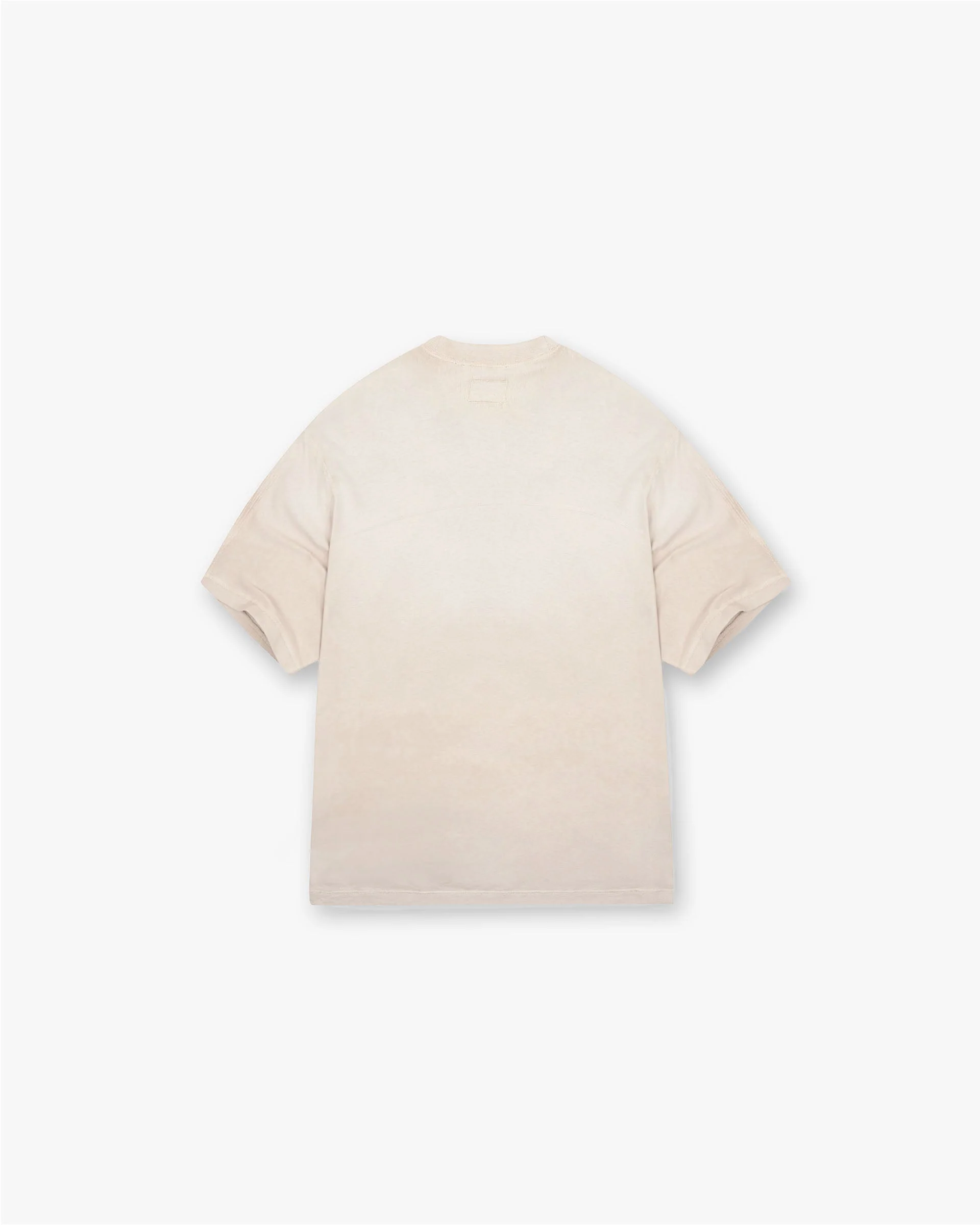 Stepped Hem T-Shirt - Oat - Image 2